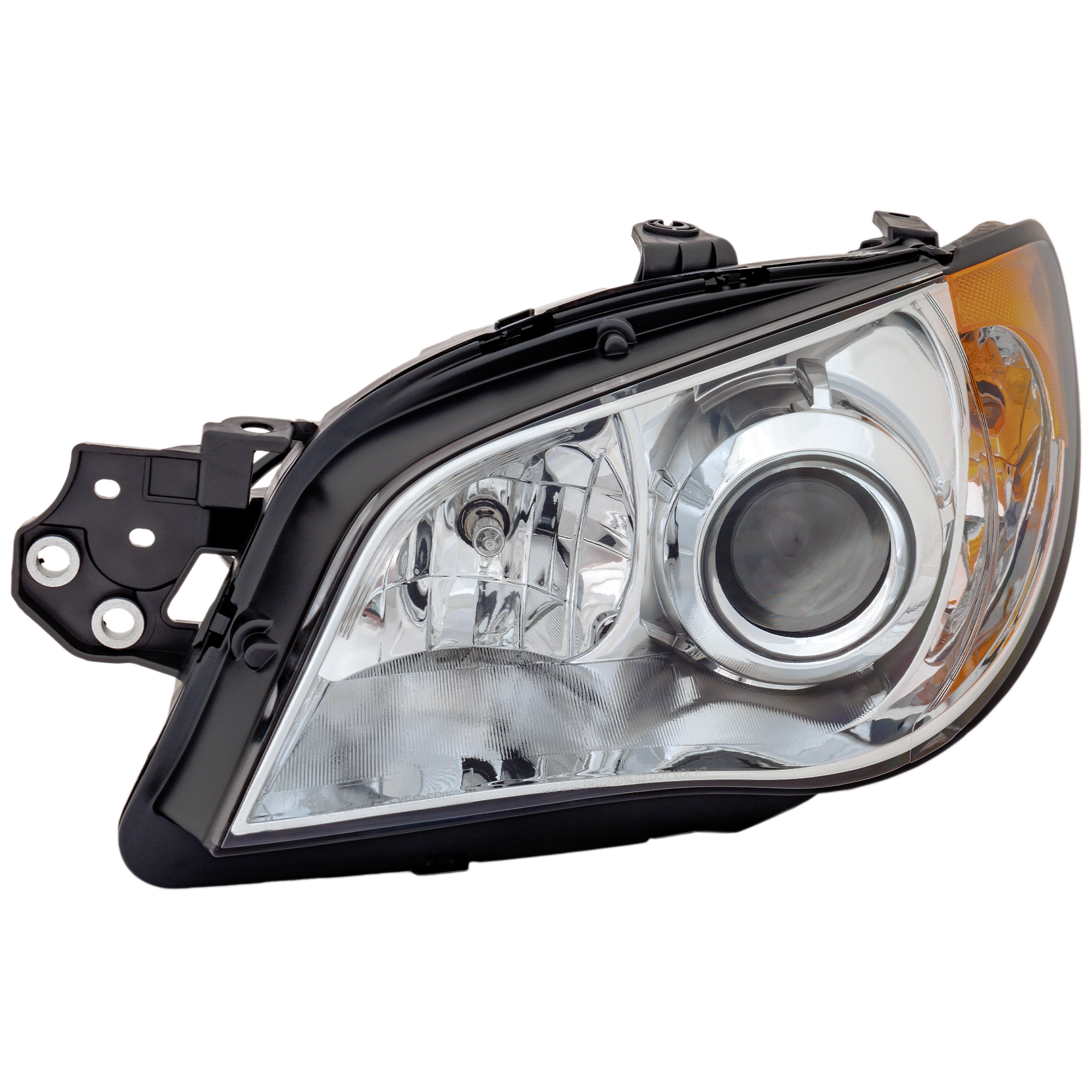 Driver Side Headlight, with Bulb, Halogen, Clear Lens, 4 Cyl., 2.5L Engine, CAPA Certified - Image 2