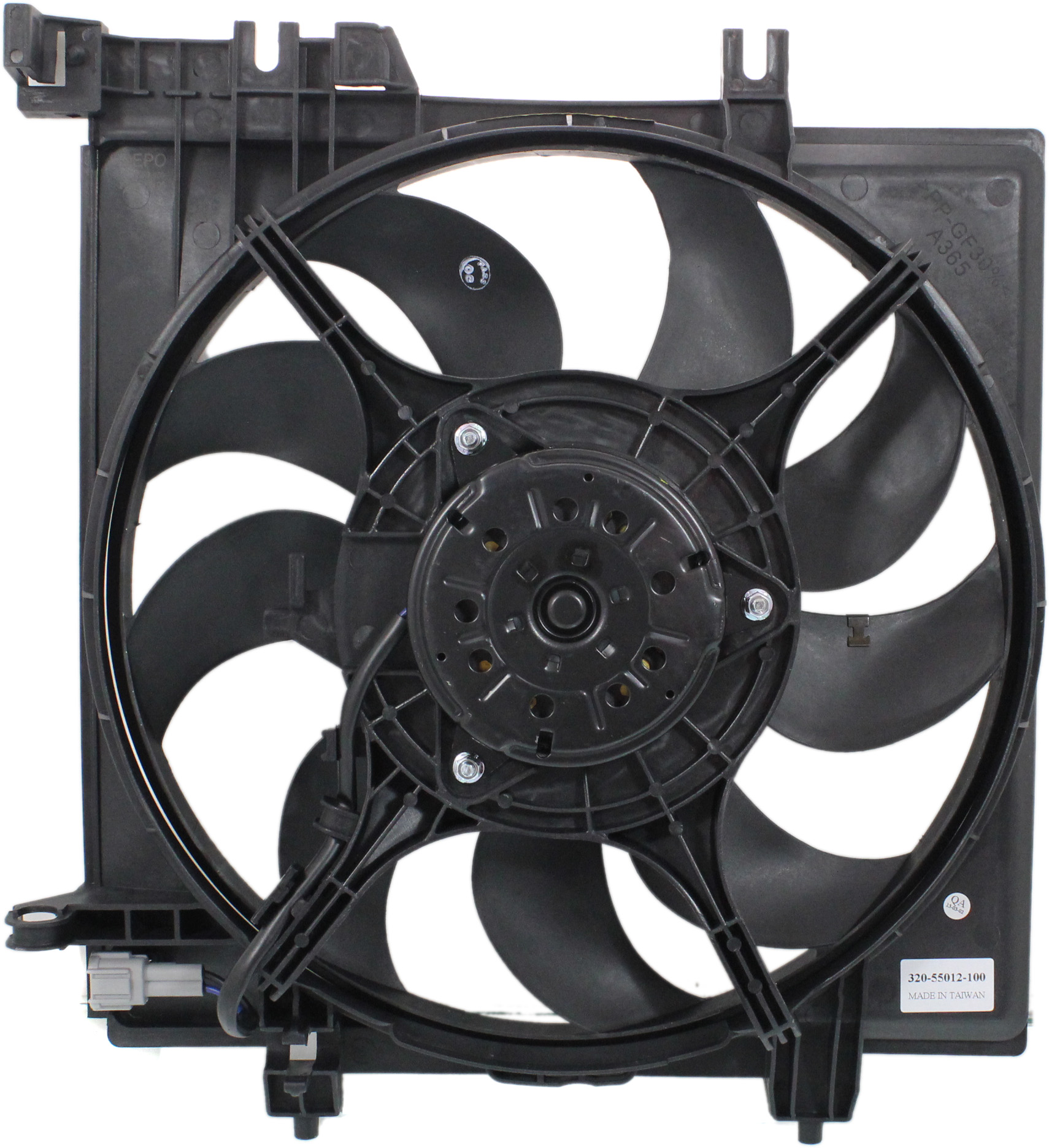 Radiator Fan - Fan Blade, Motor and Shroud
