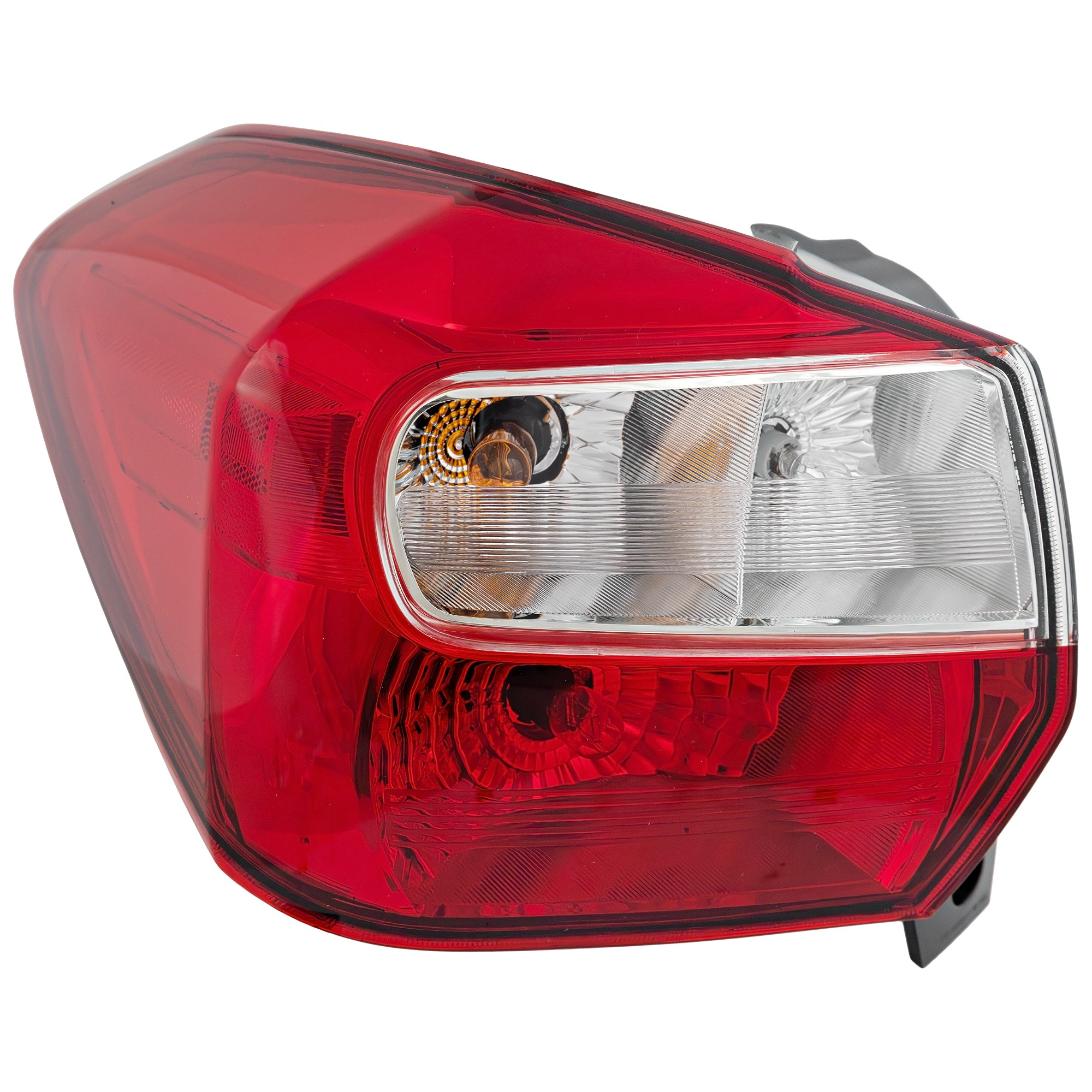 Driver Side Tail Light, with Bulb, Halogen, Clear and Red Lens, Wagon