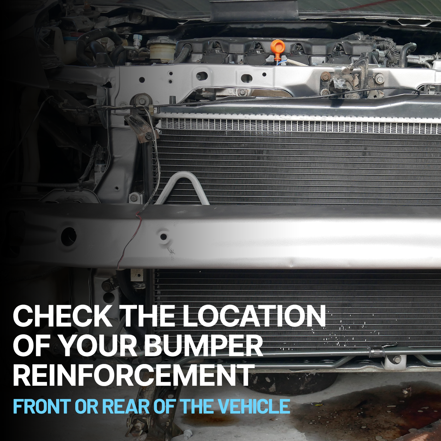 Front Bumper Reinforcement, Aluminum, CAPA Certified - Image 3