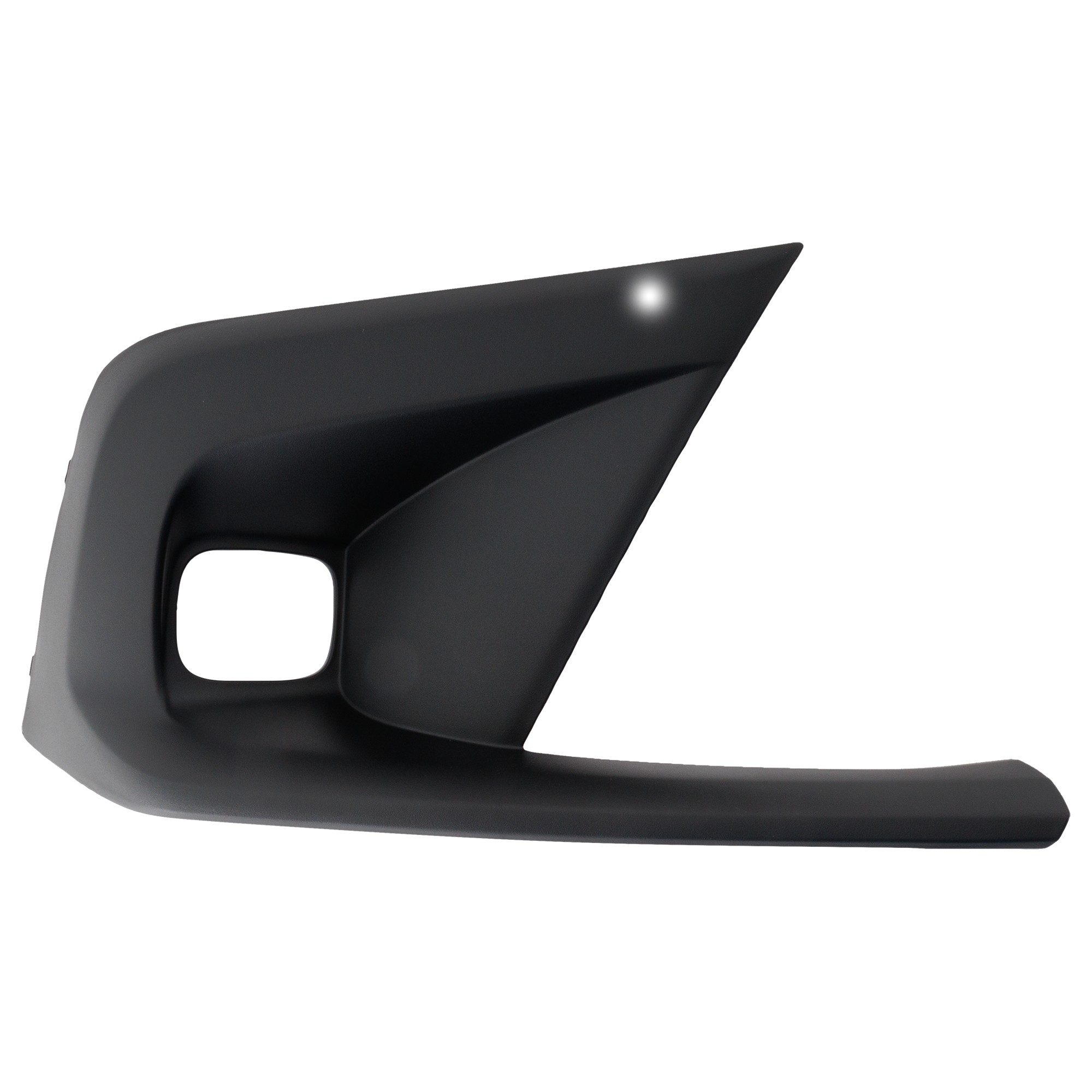 Front, Passenger Side Fog Light Trim, Textured Black