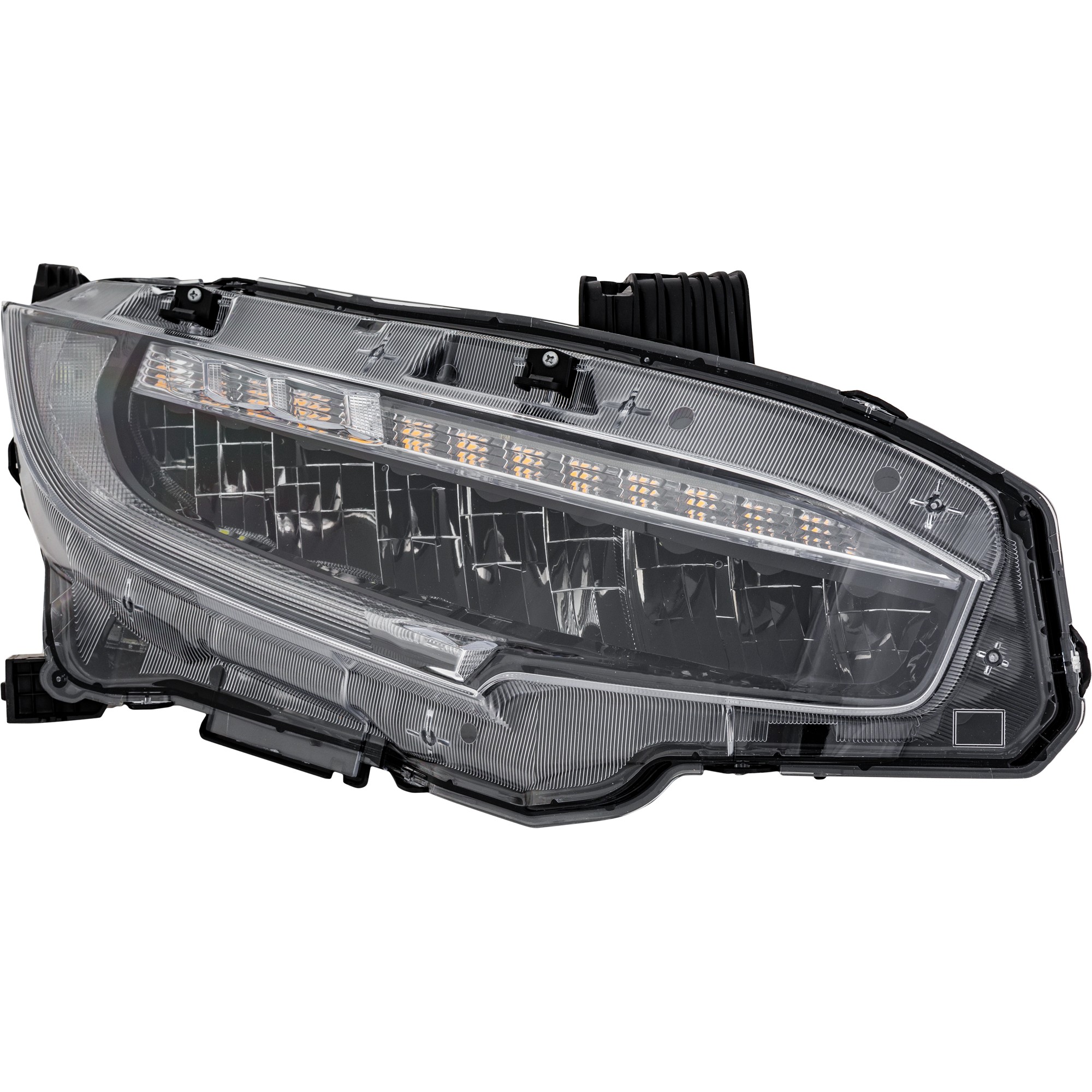 Passenger Side Headlight, with Bulb, LED, Clear Lens