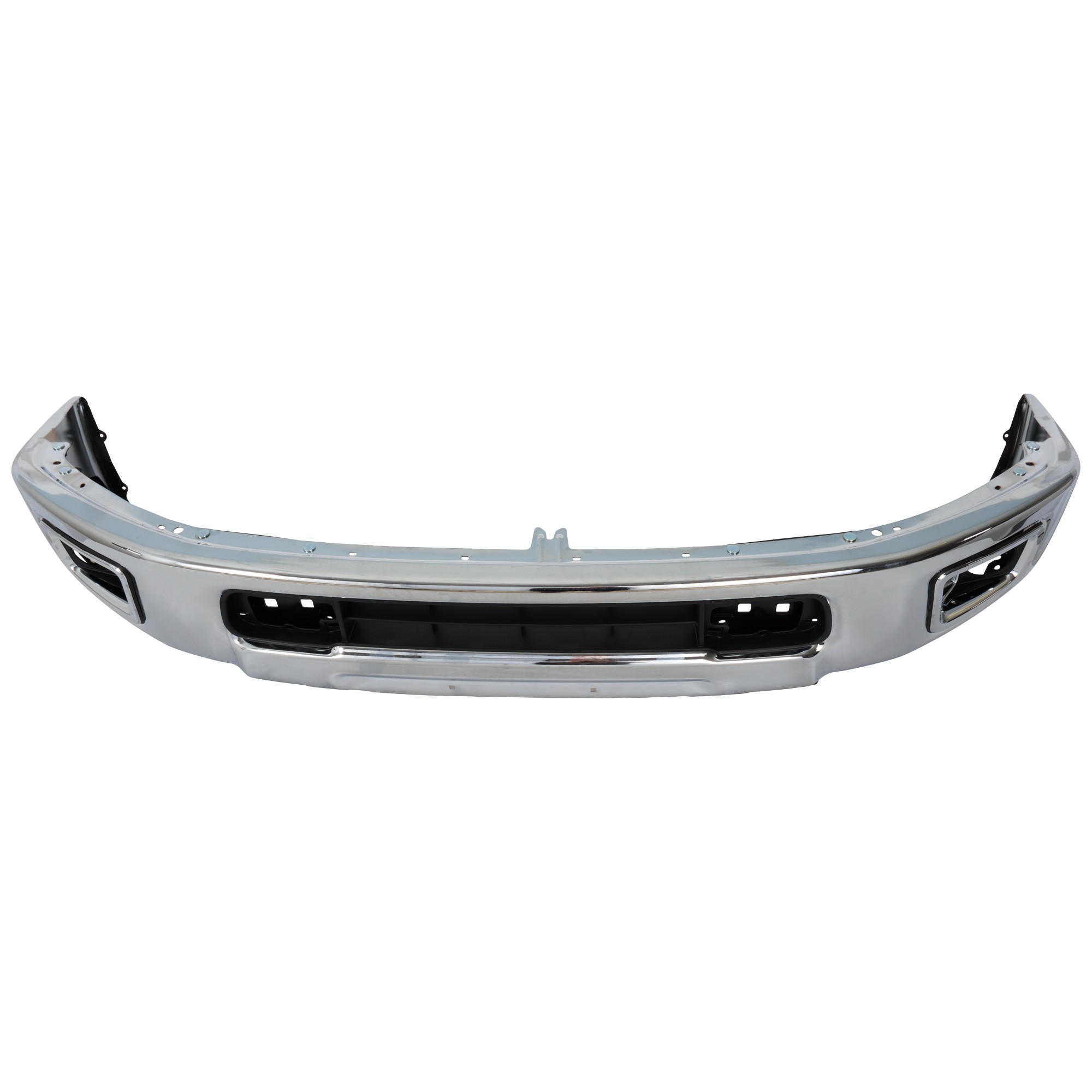 Front Bumper, Chrome, Without Mounting Brackets, Without Parking Aid Sensor Holes