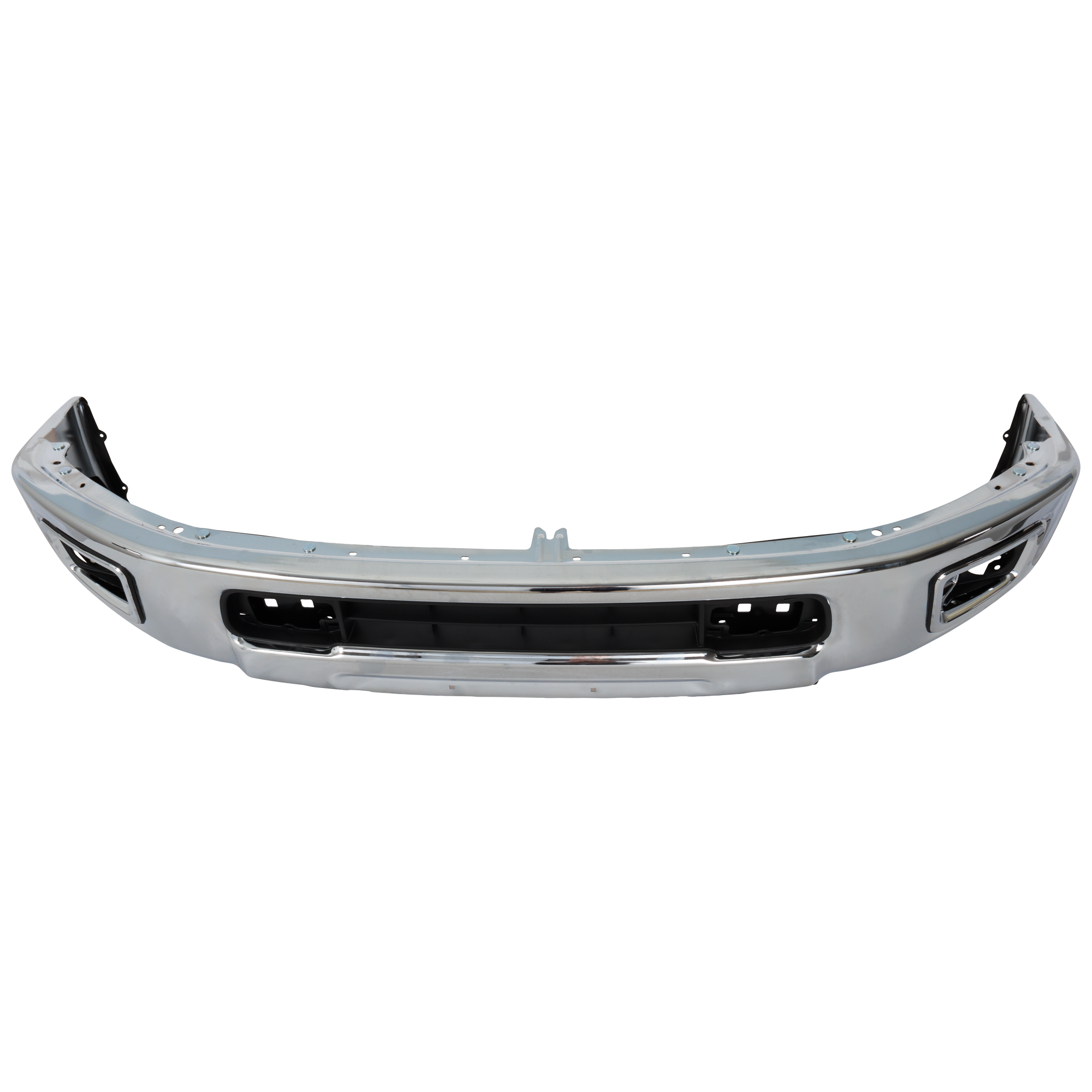 Front Bumper, Chrome, Without Mounting Brackets, Without Parking Aid Sensor Holes - Image 2