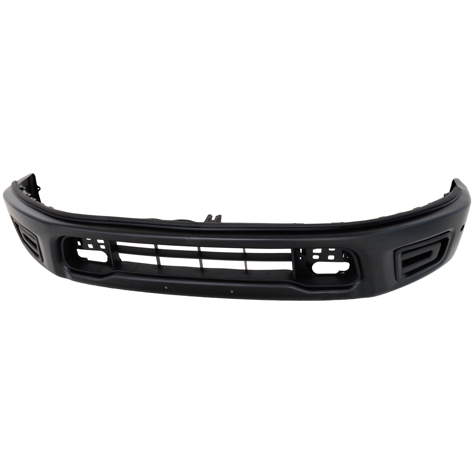 Front, Lower Bumper, Powdercoated Black, With Parking Aid Sensor Holes, Without Mounting Brackets