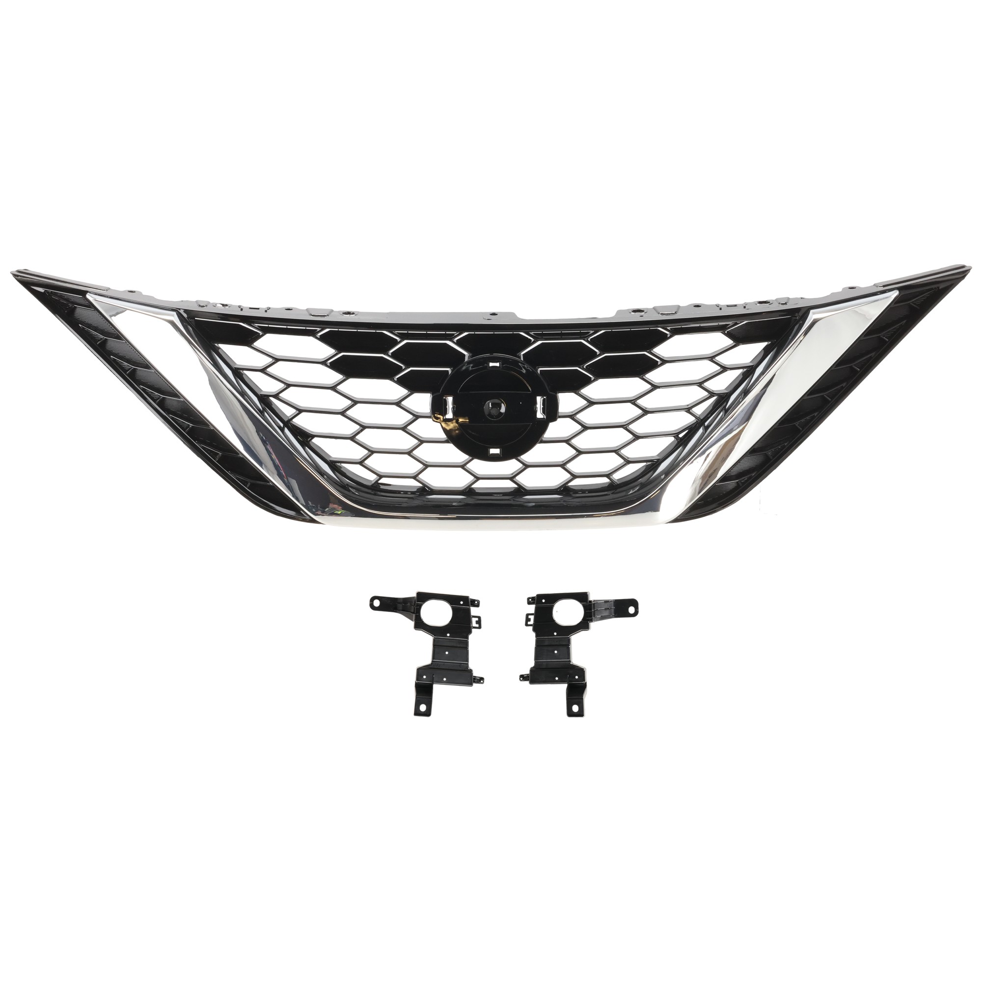 Grille Assembly, Chrome Shell with Gloss Black Insert