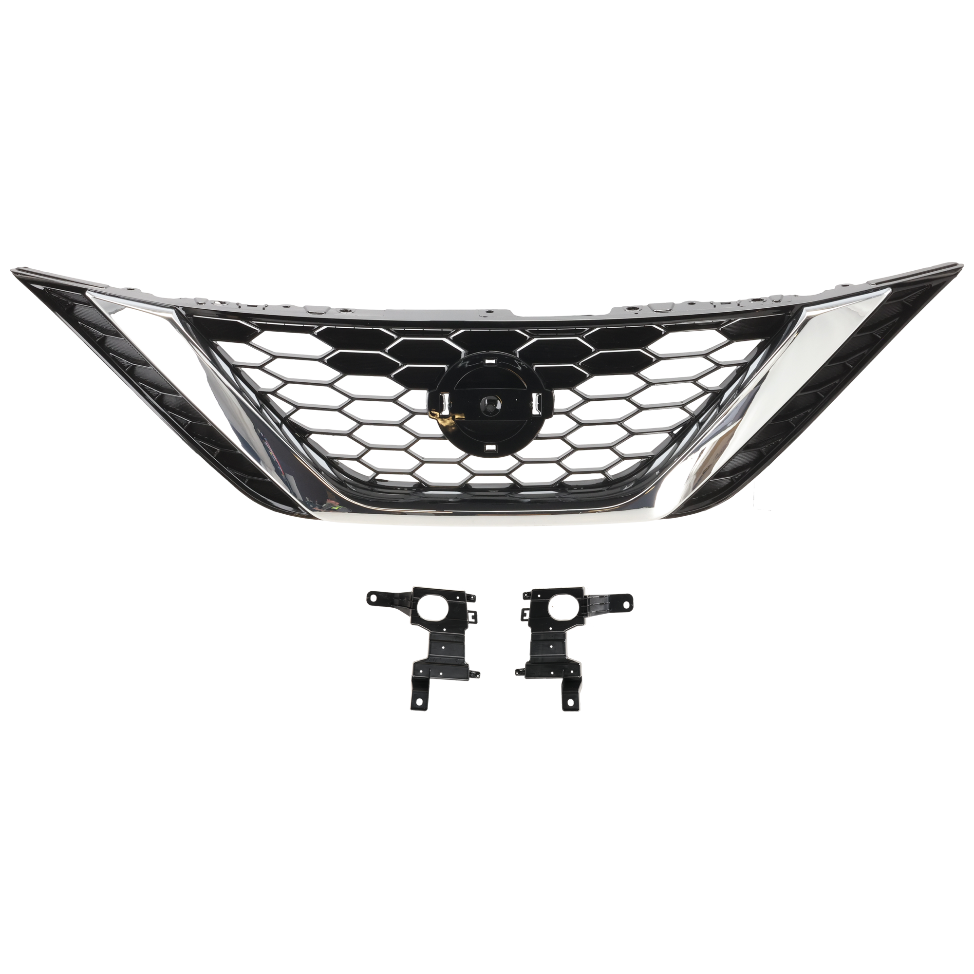 Grille Assembly, Chrome Shell with Gloss Black Insert - Image 2