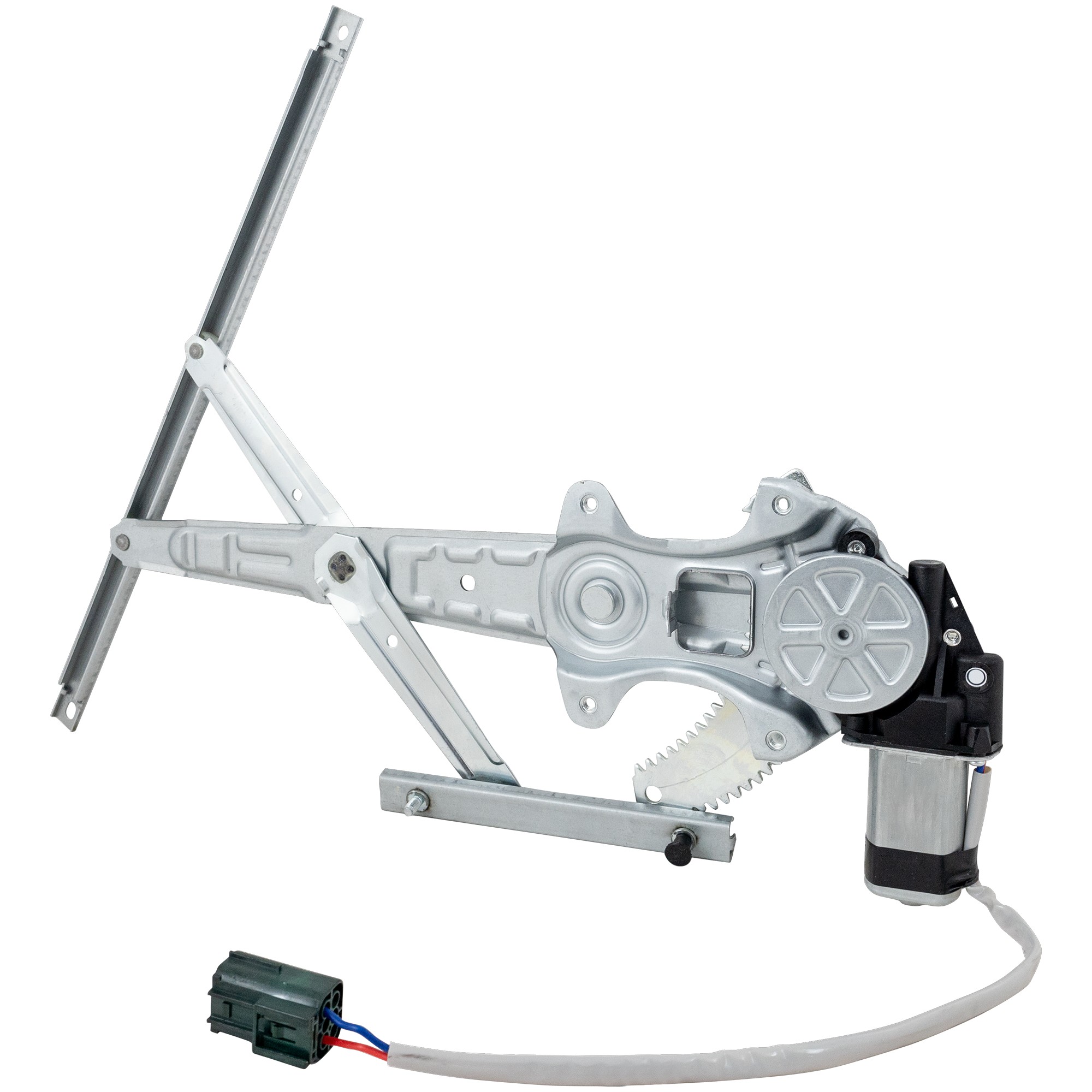 Rear, Passenger Side Power Window Regulator, With Motor