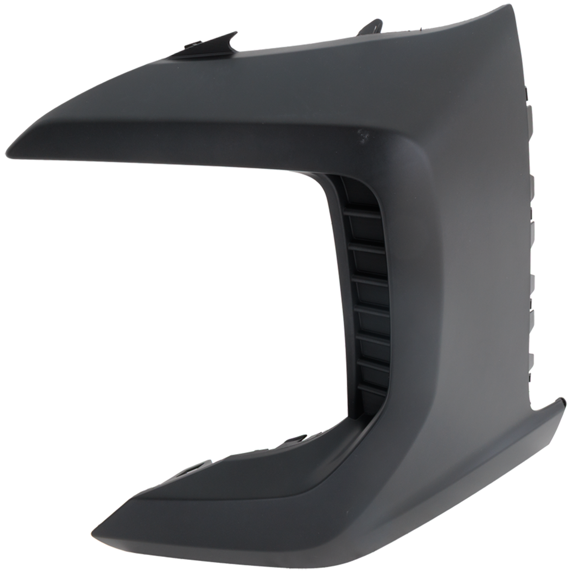 Front, Driver Side Bumper End, Textured Plastic - Image 2