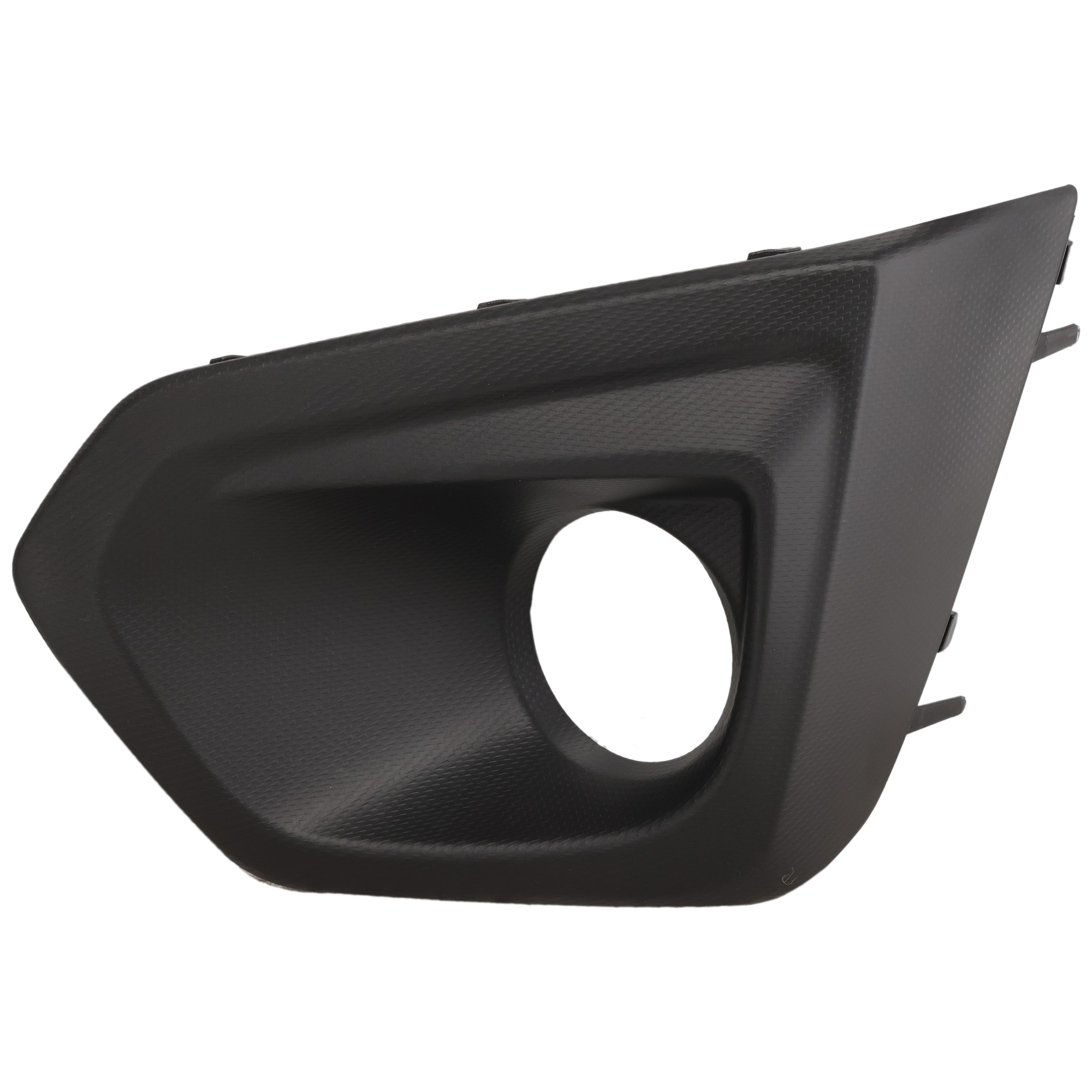 Front, Driver Side Fog Light Cover, Black
