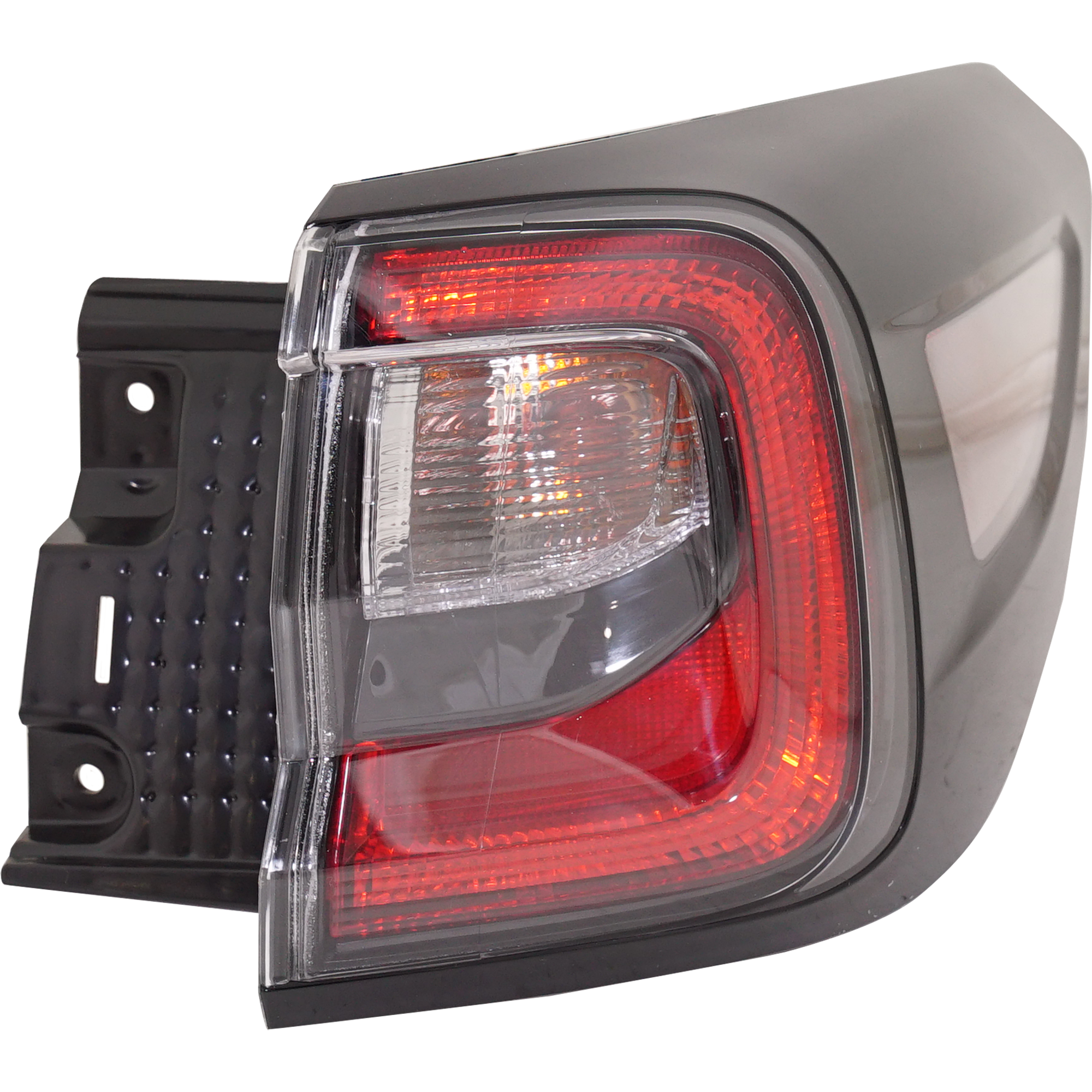 Passenger Side, Outer Tail Light, with Bulb, LED, Clear and Red Lens, CAPA CERTIFIED - Image 2