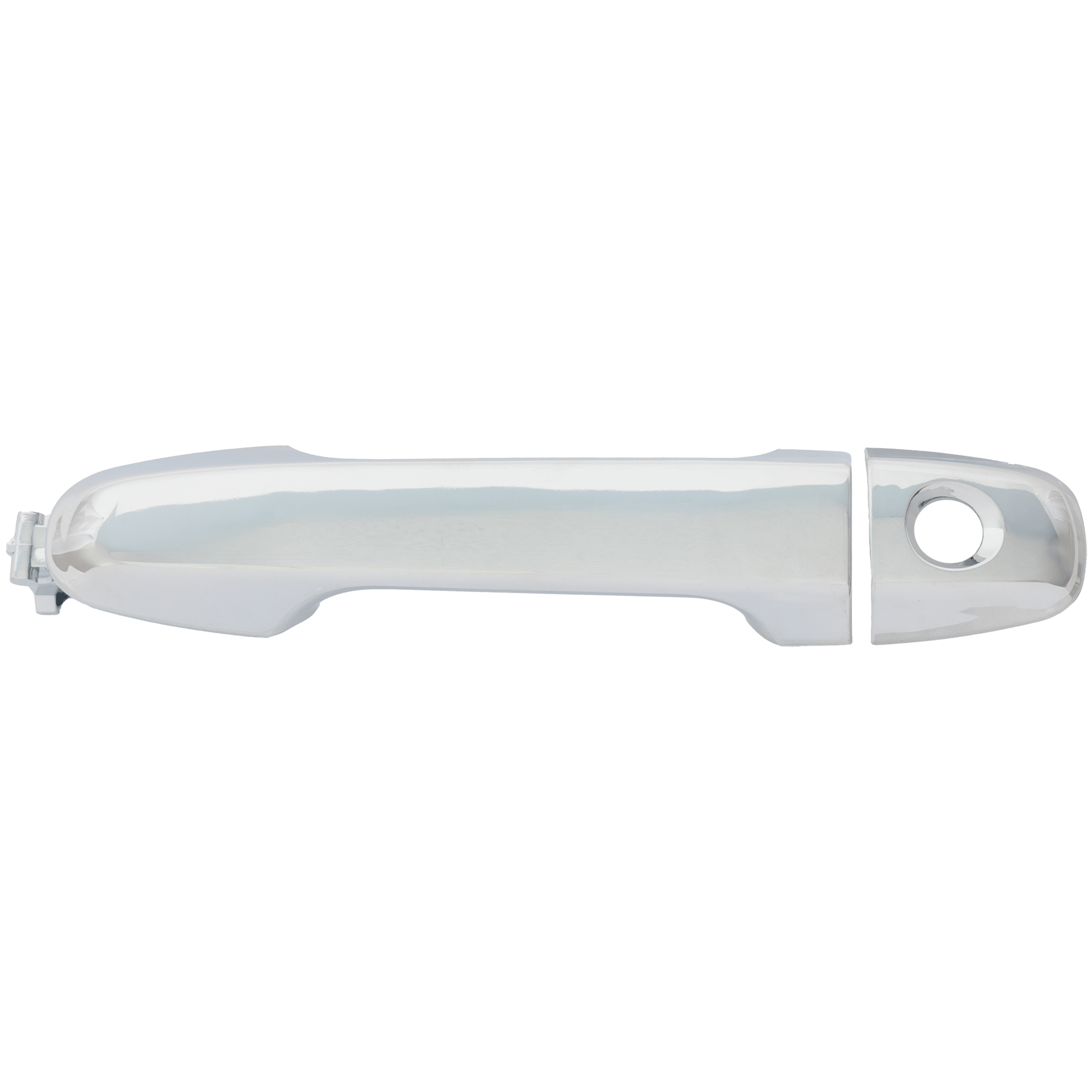 Front, Driver Side Chrome Exterior Door Handle, With Key Hole - Image 2