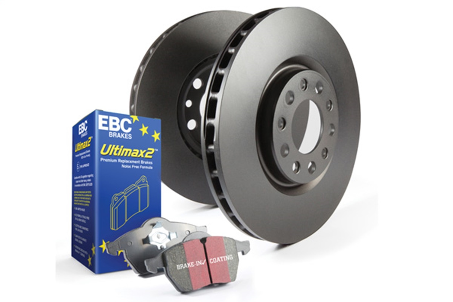 S1KR1820 Rear Brake Disc and Pad Kit, Plain Surface
