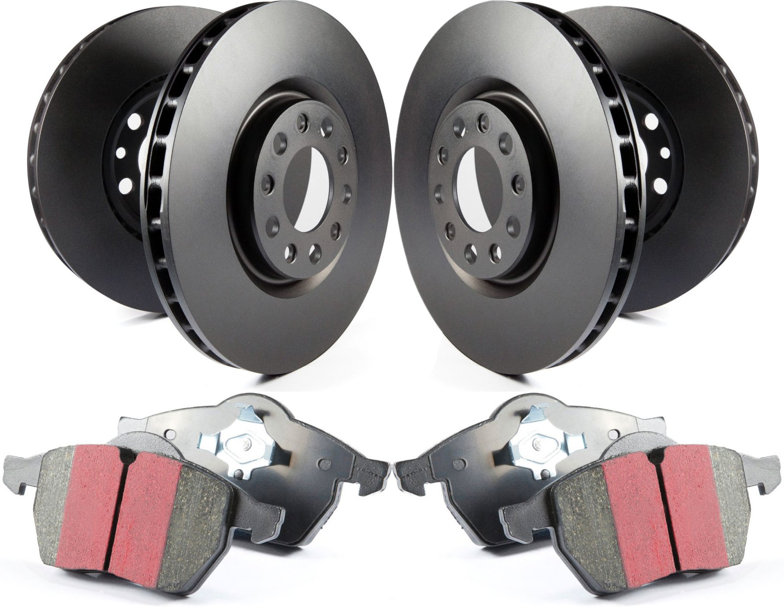 S20K1780 Front and Rear Brake Disc and Pad Kit, Silver Grey Geomet, Plain Surface, 5 Lugs, Aramid Fiber, S20 Ultimax2 Pad and RK Premium Rotors