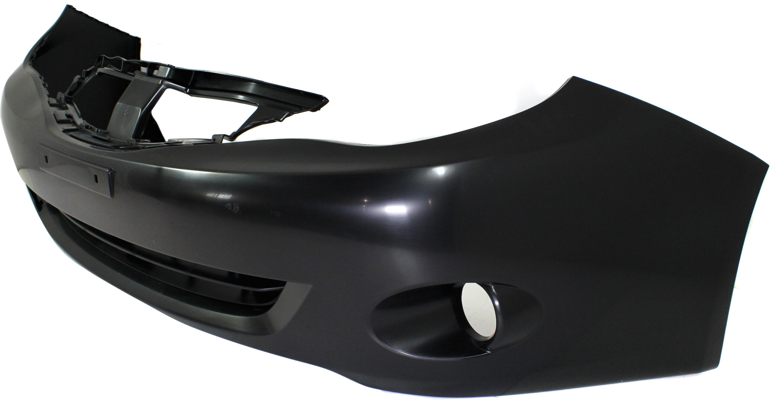 Sedan Front Primed Bumper Cover 2.5L, 4Cyl, With Fog Light Holes, Without parking aid sensor holes, With tow hook hole, CAPA Certified