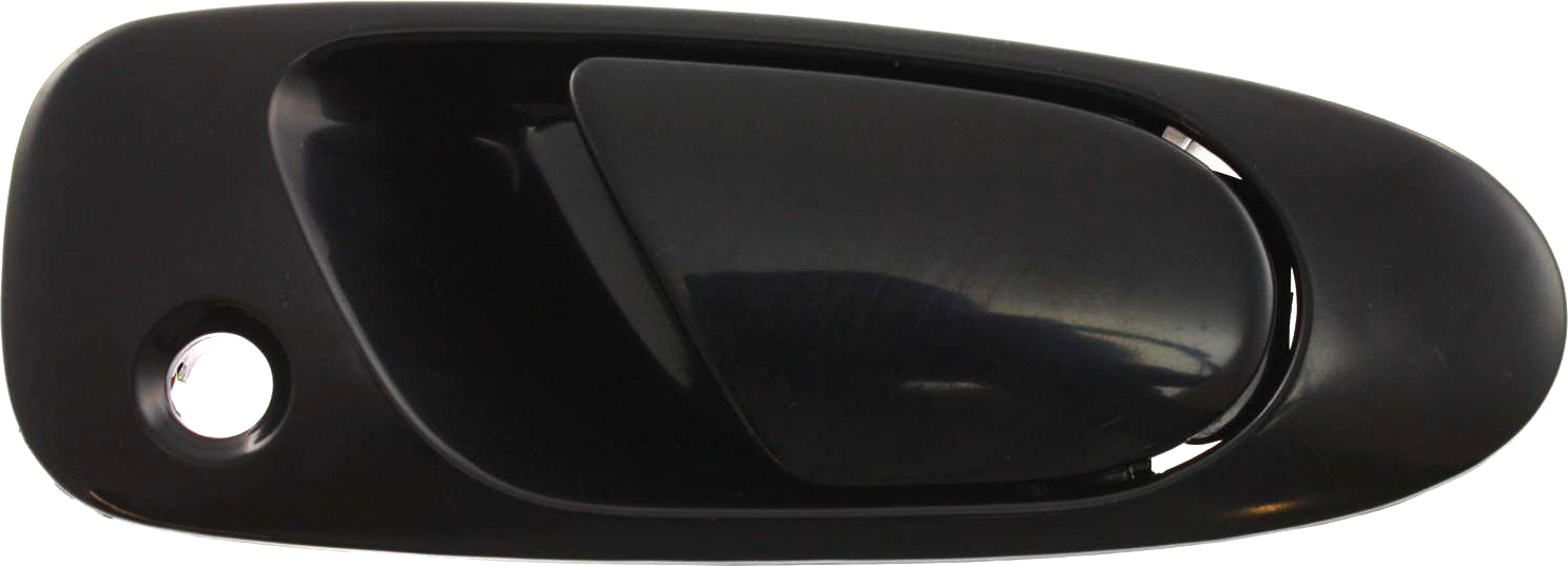 Front, Driver and Passenger Side Exterior Door Handles, Textured Black, With Key Hole - Image 2
