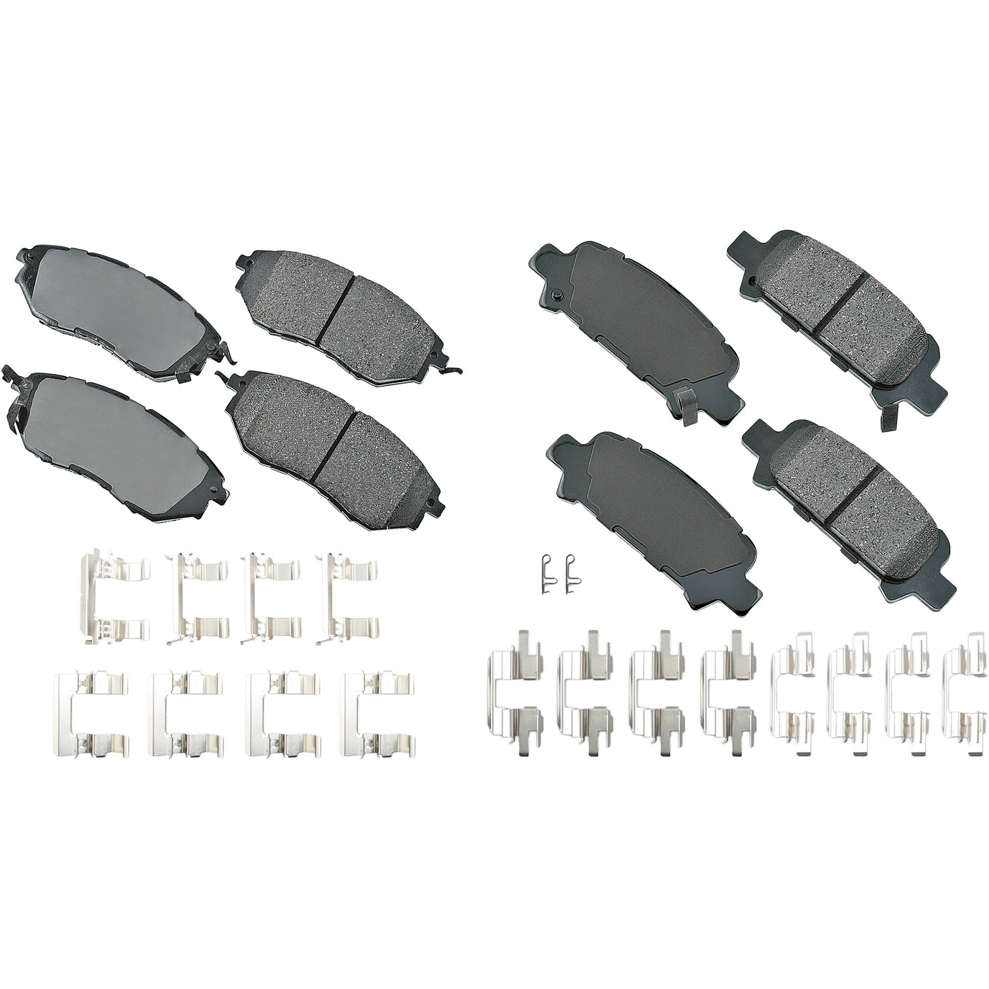 SET-AKACT1078A-A Front and Rear Ceramic Brake Pad Set