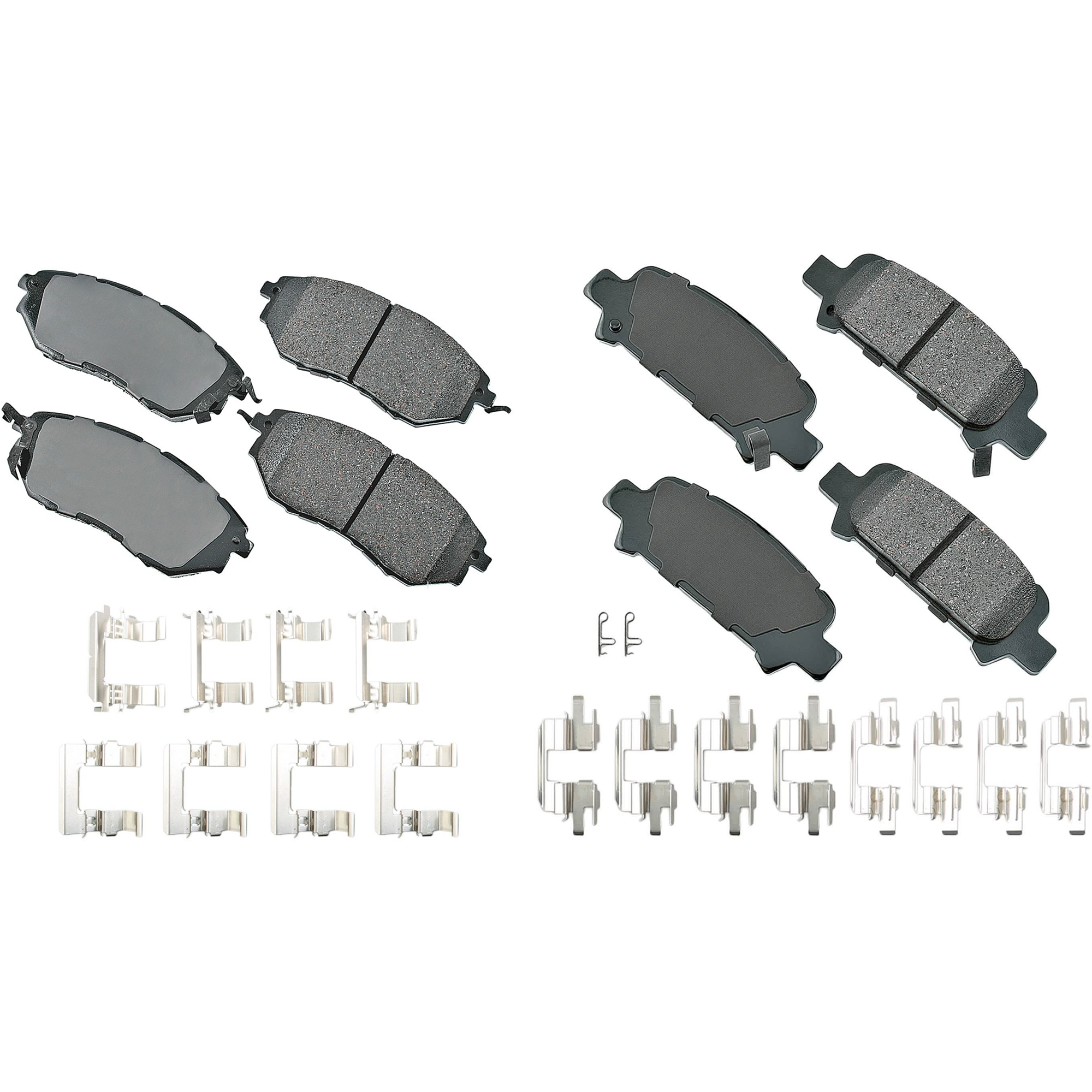 SET-AKACT1078A-A Front and Rear Ceramic Brake Pad Set