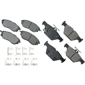 SET-AKACT1078A-B Front and Rear Ceramic Brake Pad Set