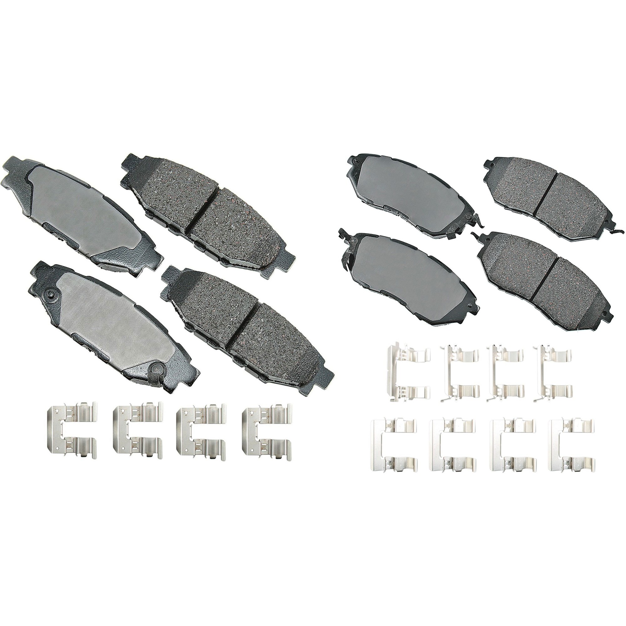SET-AKACT1078A-C Front and Rear Ceramic Brake Pad Set