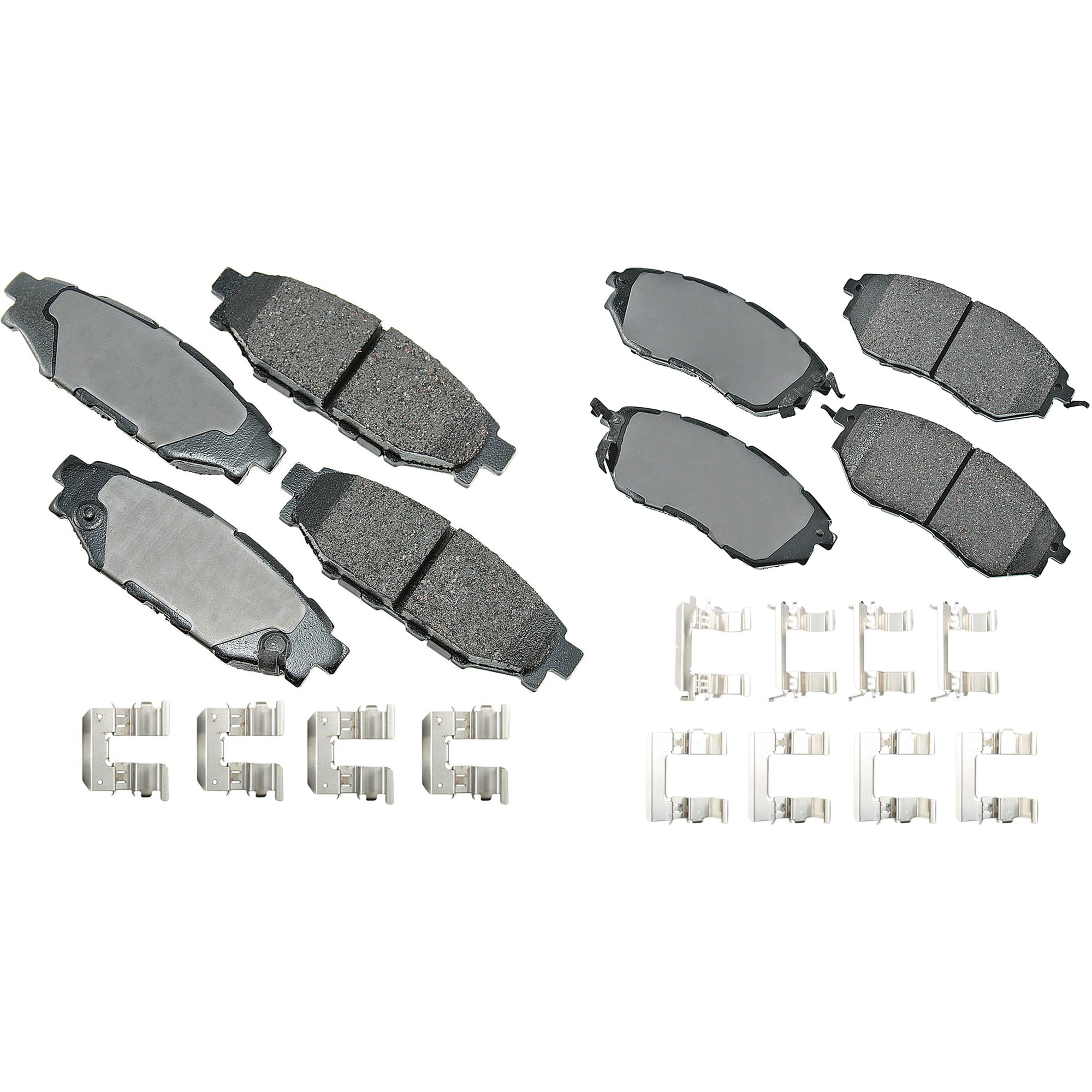 SET-AKACT1078A-C Front and Rear Ceramic Brake Pad Set