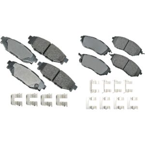 SET-AKACT1078A-C Front and Rear Ceramic Brake Pad Set