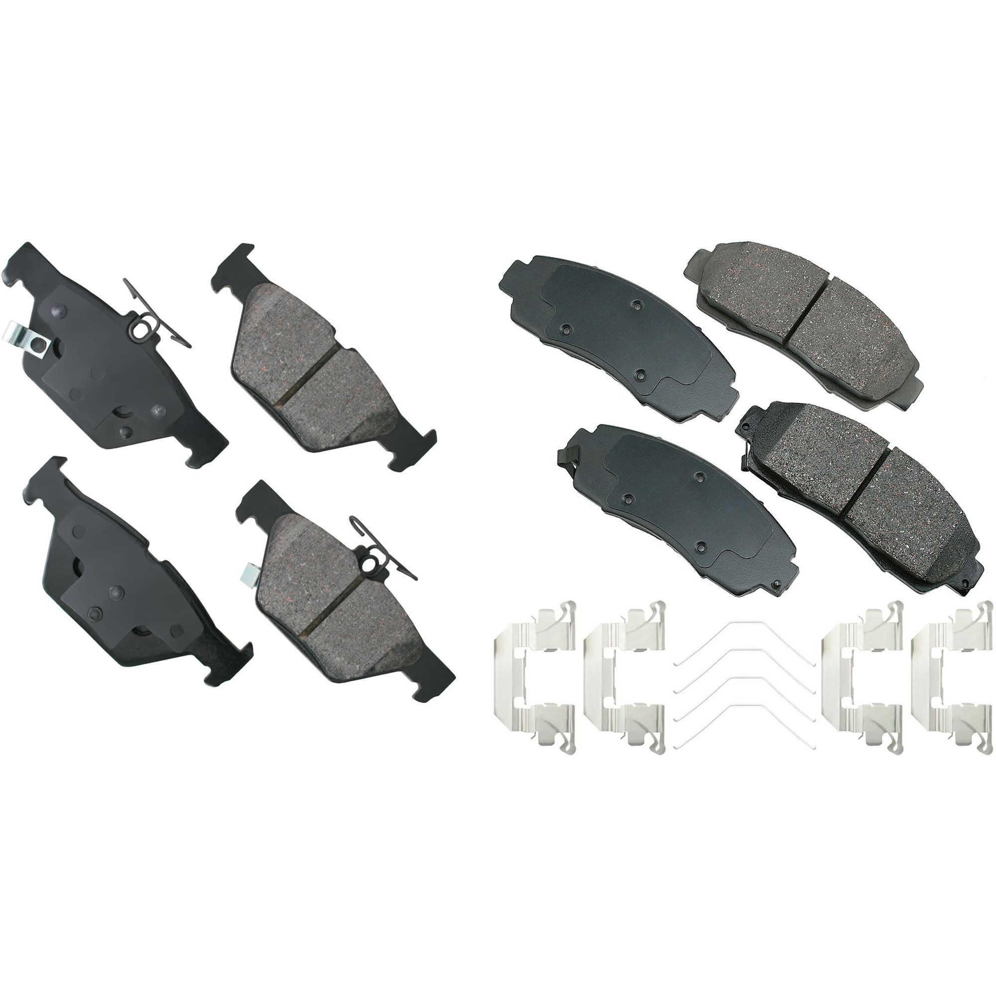 SET-AKACT1089A-C Front and Rear Ceramic Brake Pad Set