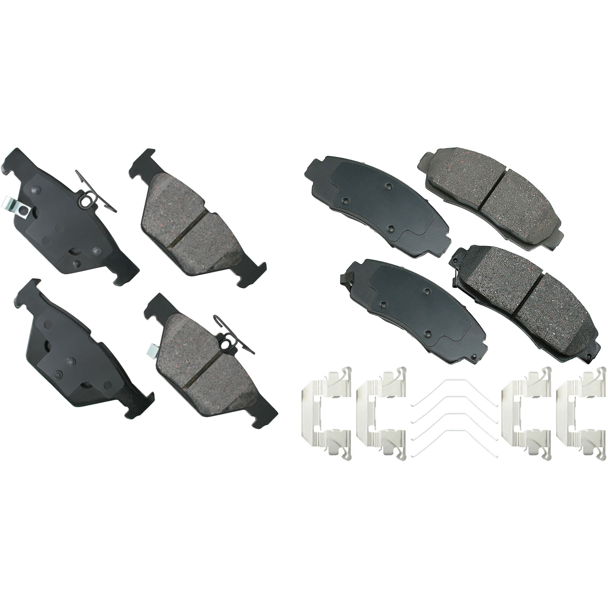 SET-AKACT1089A-C Front and Rear Ceramic Brake Pad Set