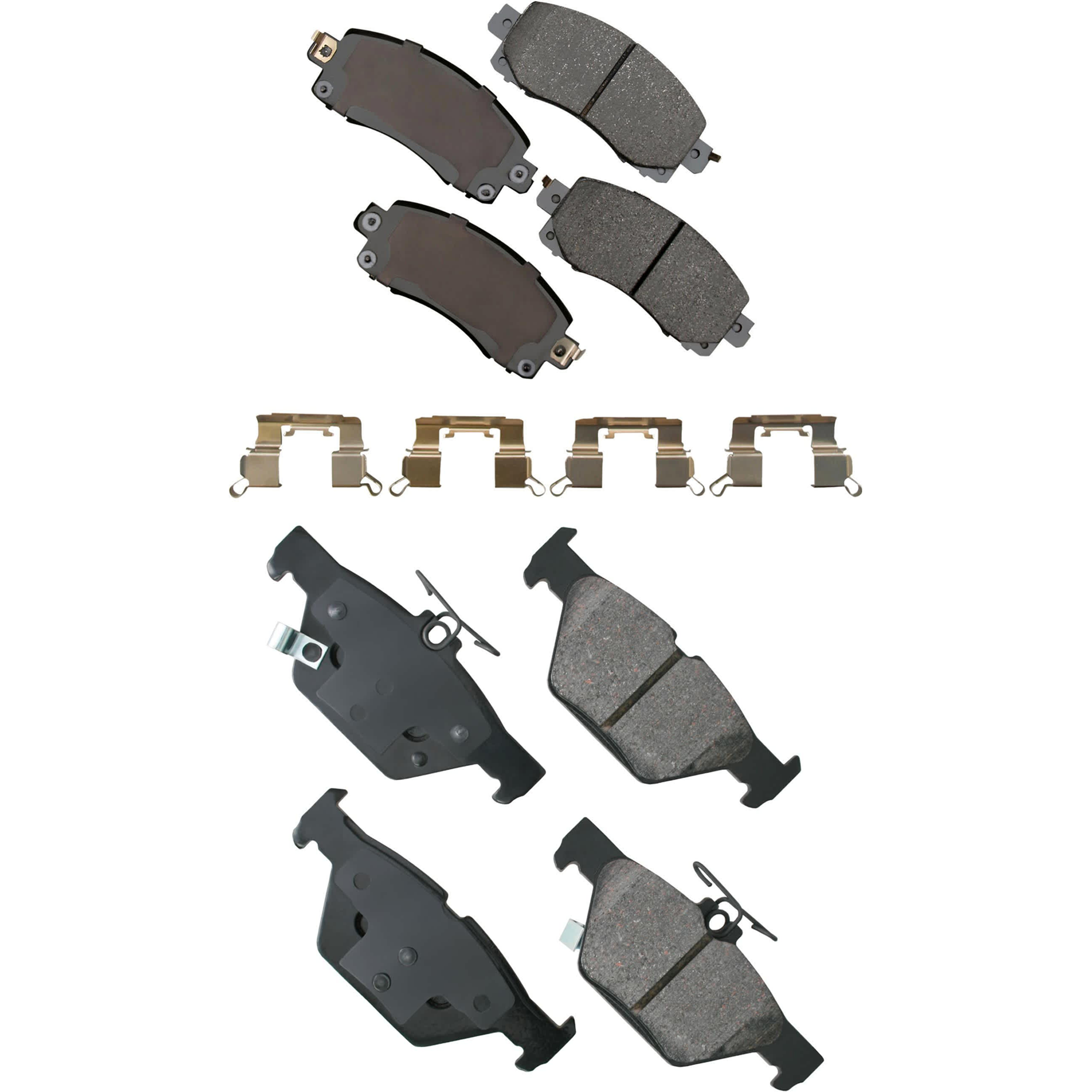 SET-AKACT2045-A Front and Rear Ceramic Brake Pad Set - Image 2