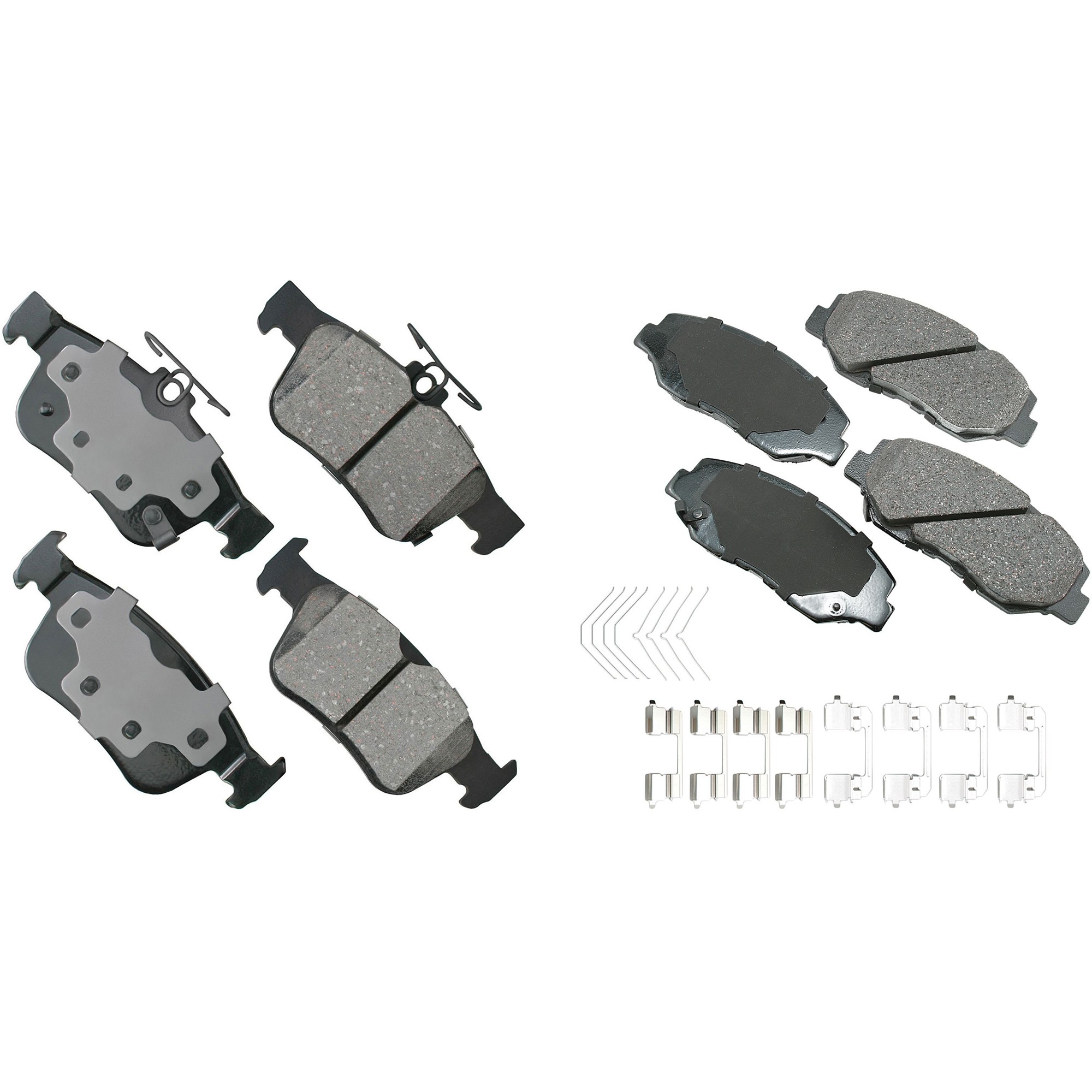 SET-AKACT914A-F Front and Rear Ceramic Brake Pad Set