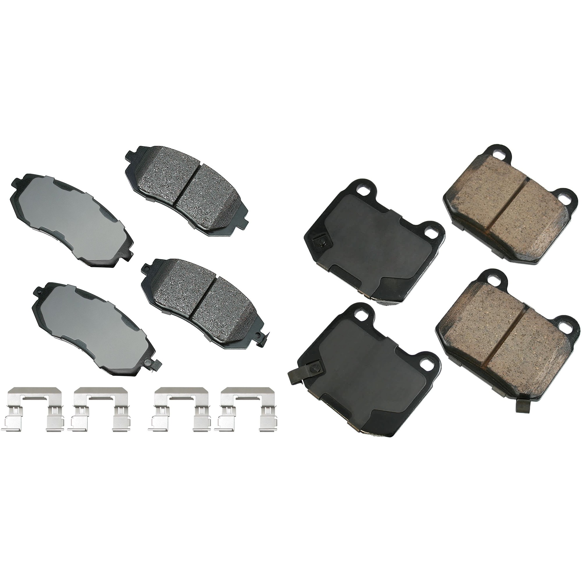 SET-AKACT929A-A Front and Rear Ceramic Brake Pad Set