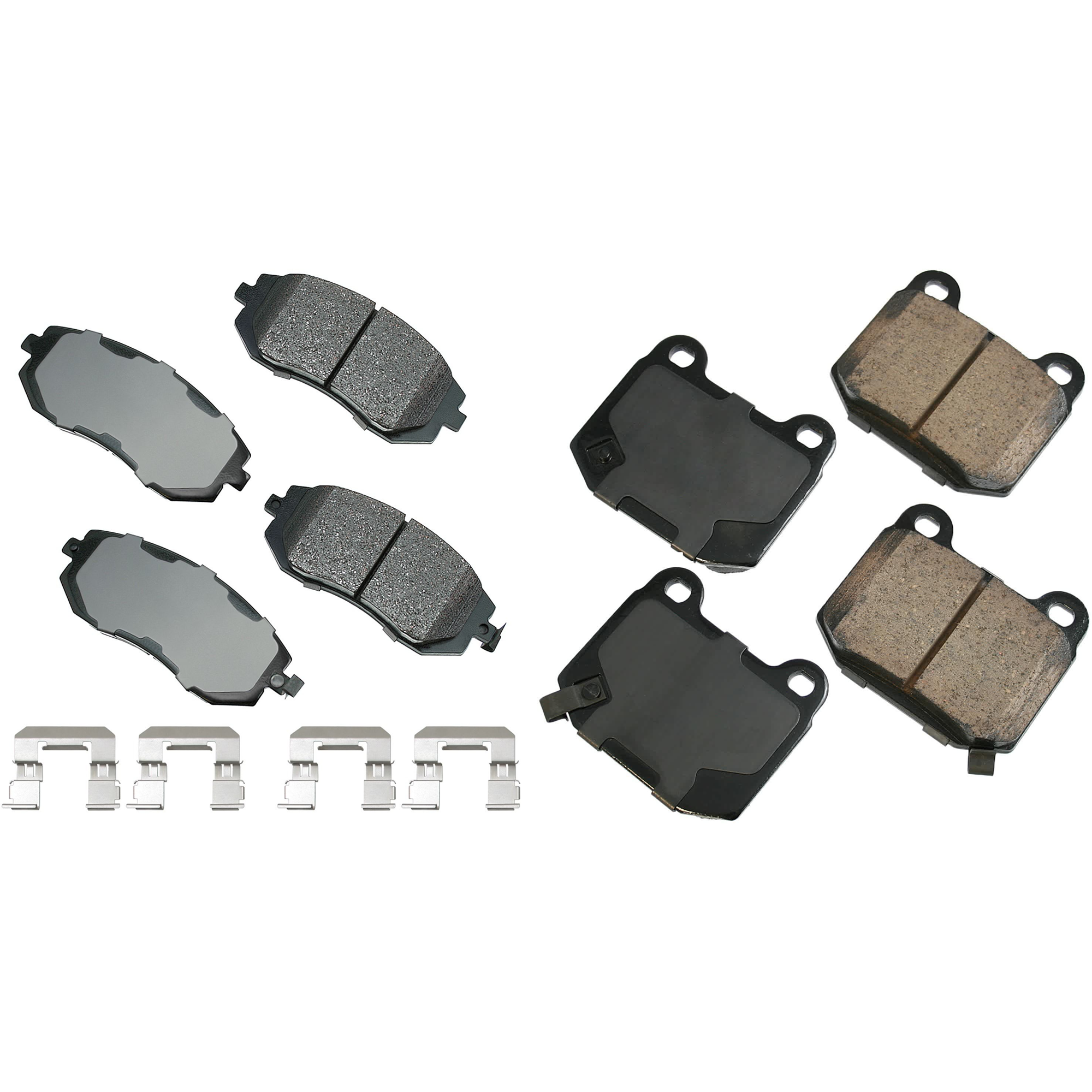 SET-AKACT929A-A Front and Rear Ceramic Brake Pad Set - Image 2