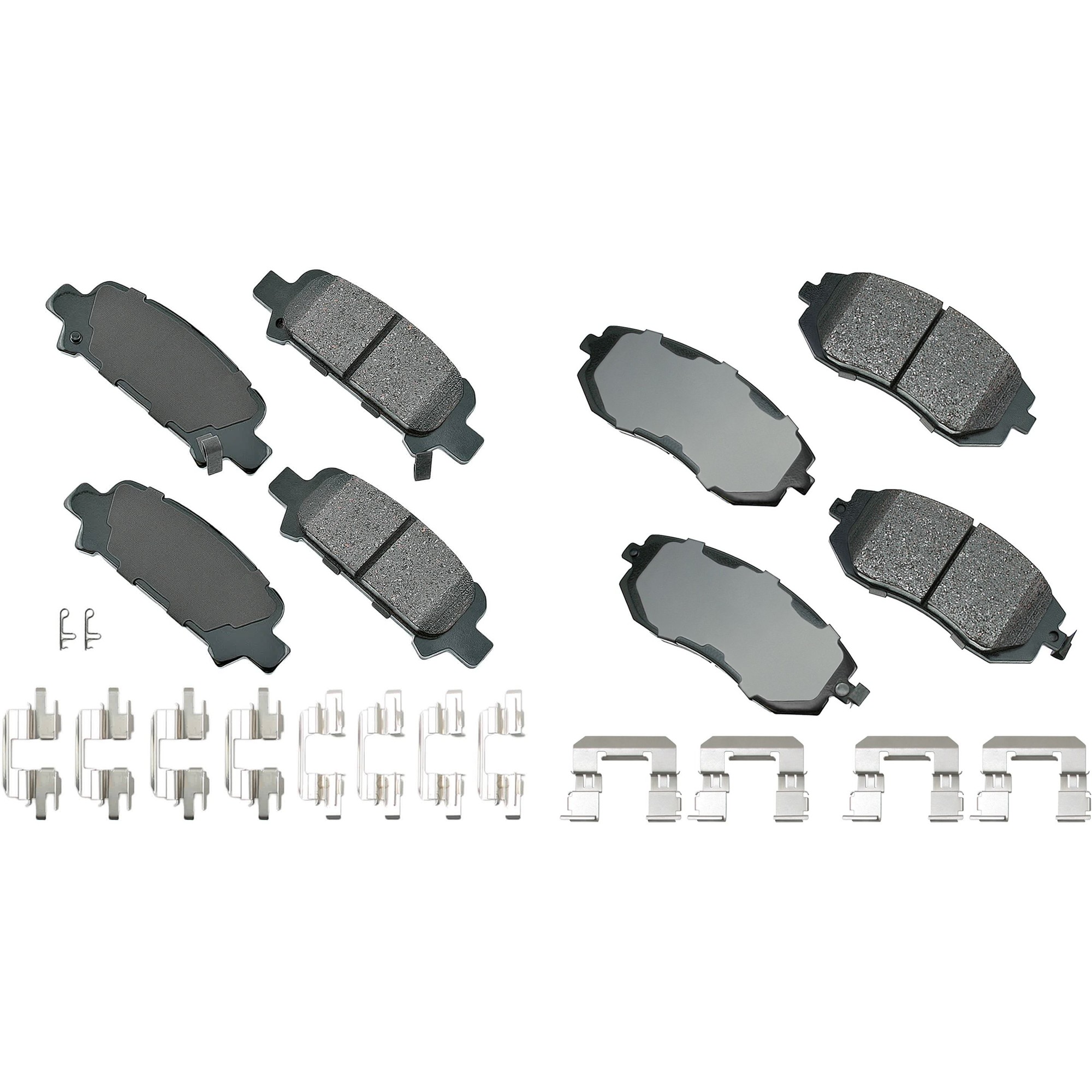 SET-AKACT929A-B Front and Rear Ceramic Brake Pad Set