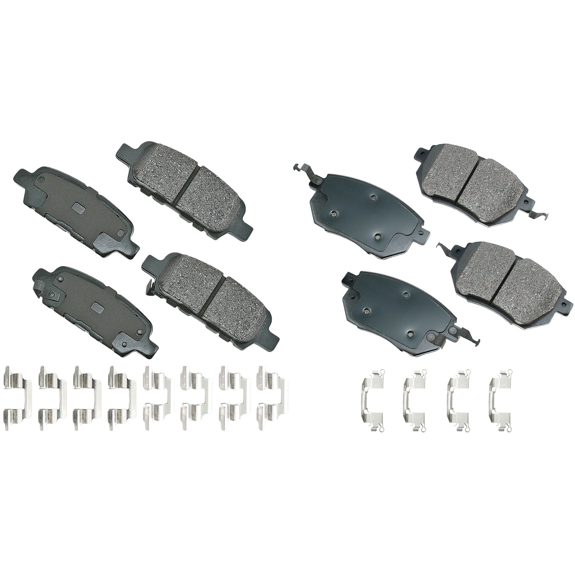 SET-AKACT969A-B Front and Rear Ceramic Brake Pad Set