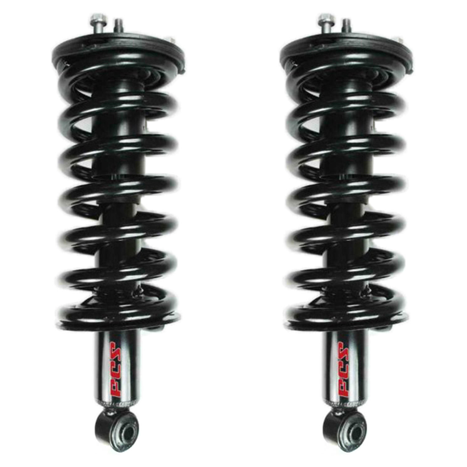 SET-FCS4345497-2 Front, Driver and Passenger Side Fully Loaded Strut