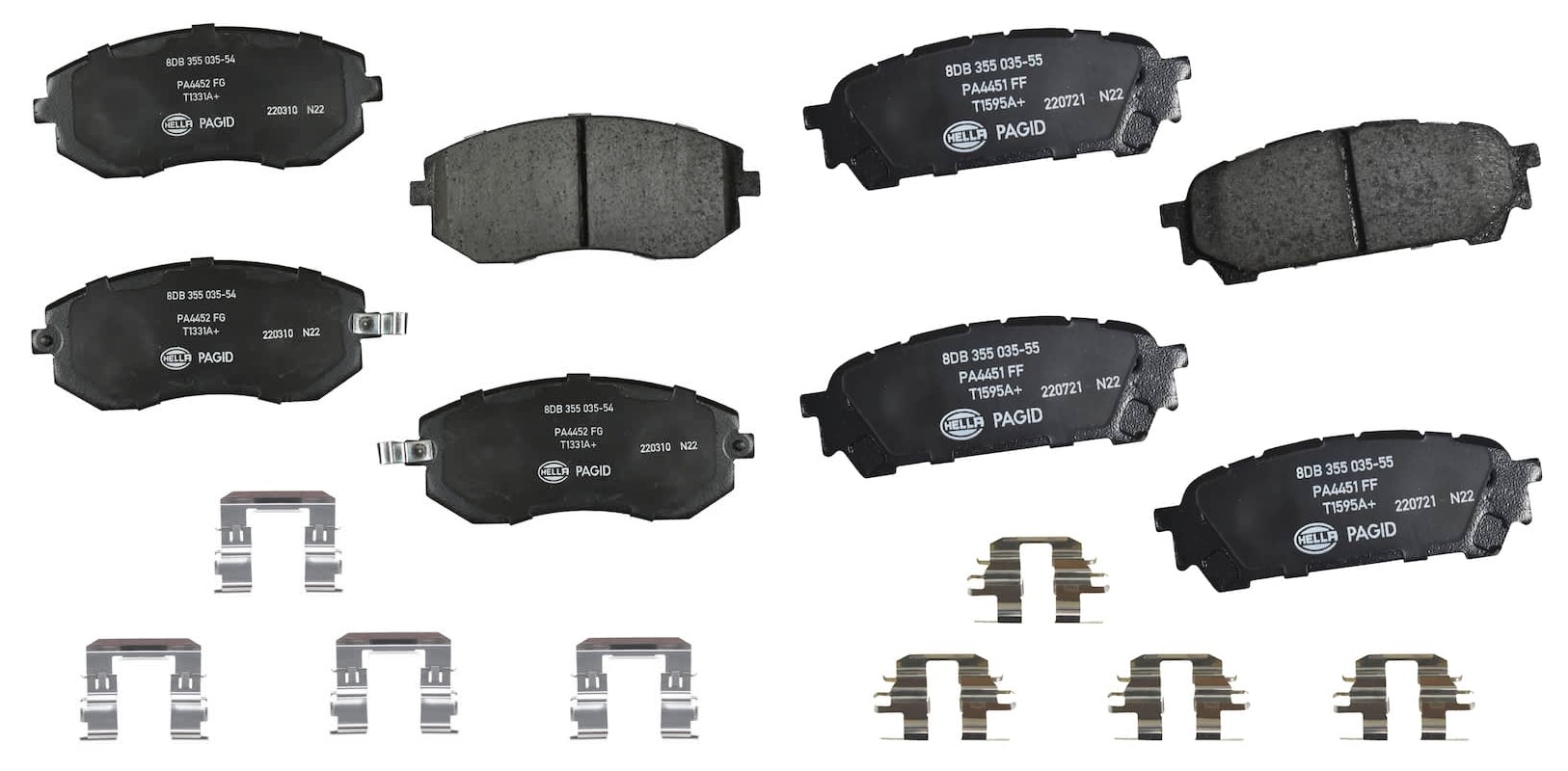 SET-H57355035541-C Front and Rear Ceramic Brake Pad Set