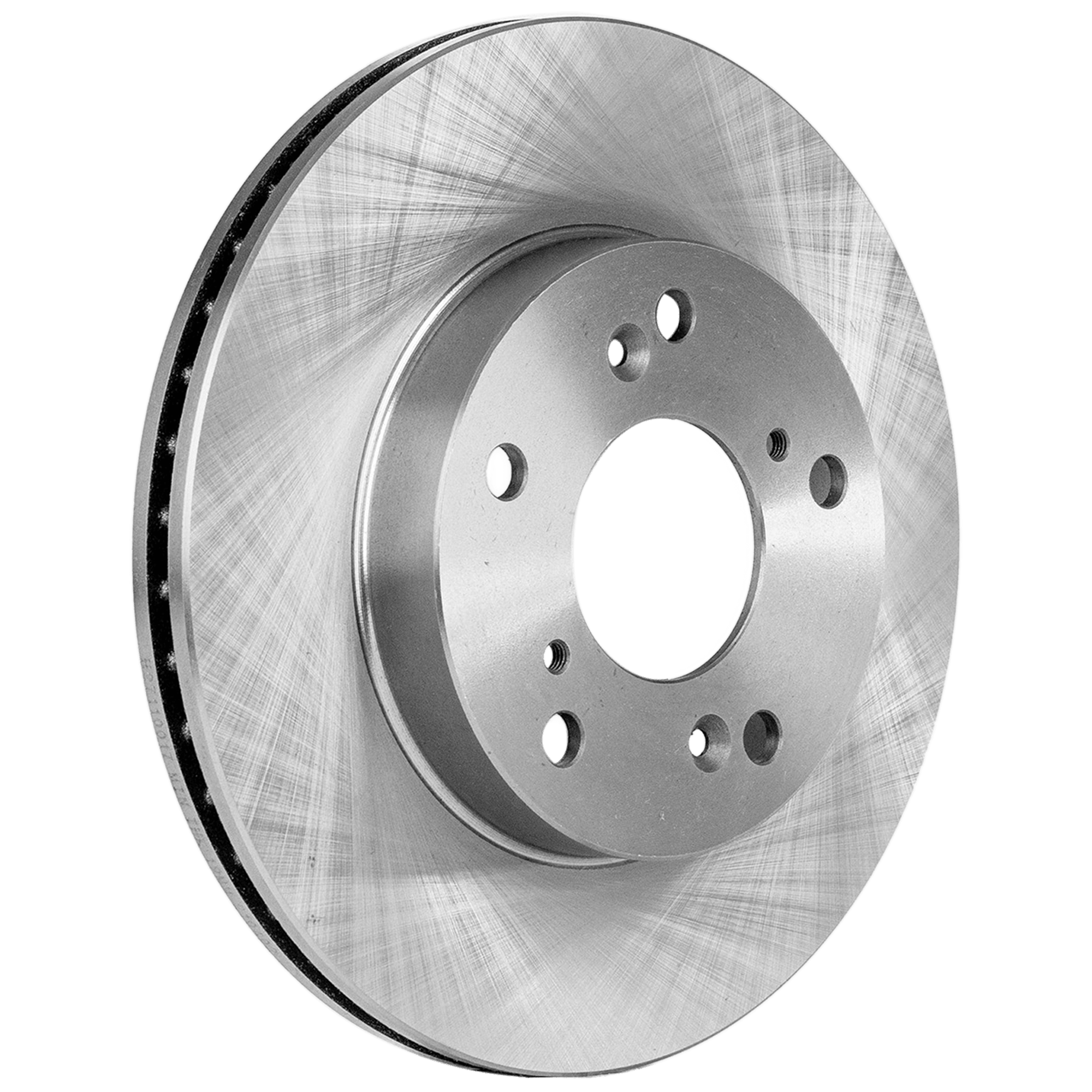 Front Brake Disc, Natural Finish, Plain Surface, Vented, 5 Lugs, 261.87 mm - Image 4