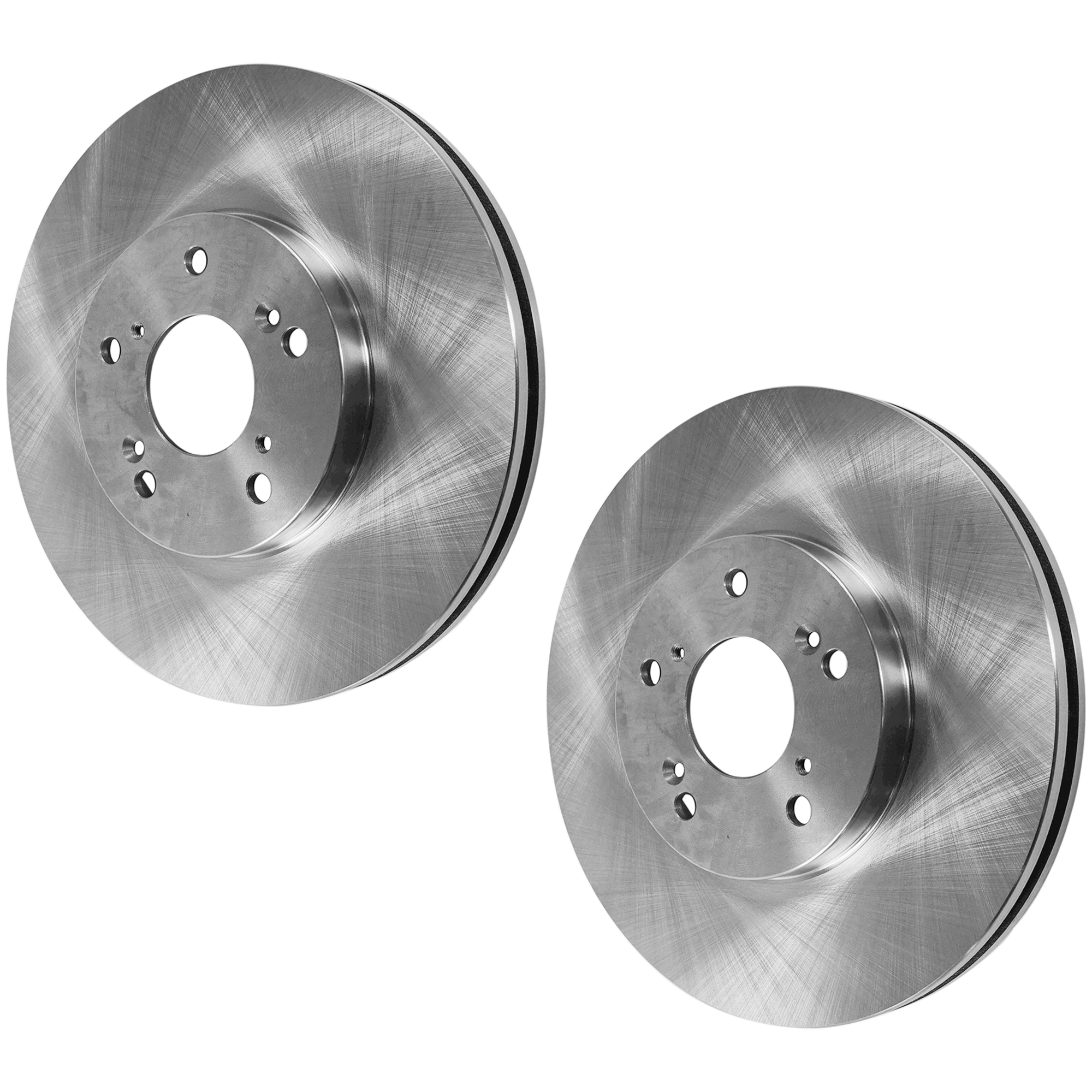 Front Brake Discs, Plain Surface, Vented, 5 Lugs, 11.81 in. Disc Diameter, Standard Front Caliper - Image 2