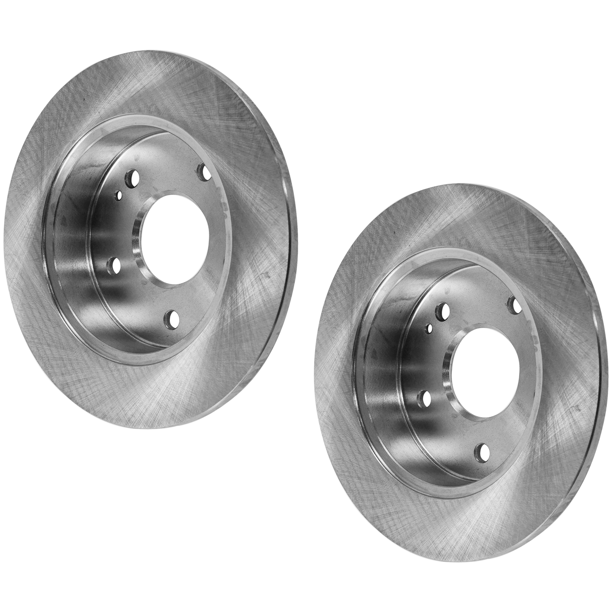 Rear Brake Discs, Plain Surface, Solid - Image 2