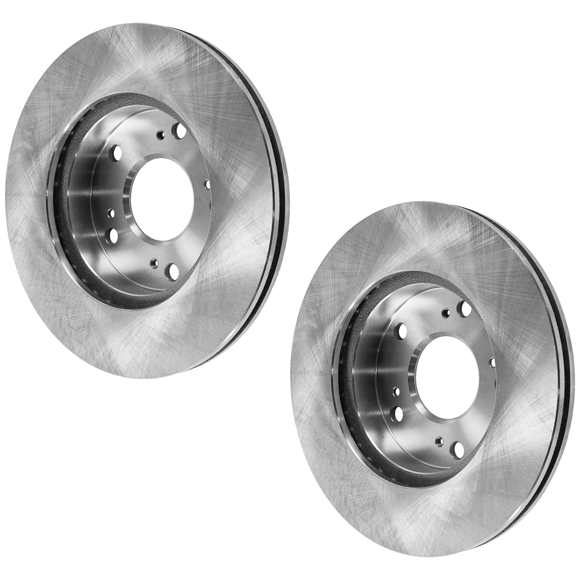 Front Brake Disc, Natural Finish, Plain Surface, Vented, 5 Lugs, 261.62 mm - Image 2