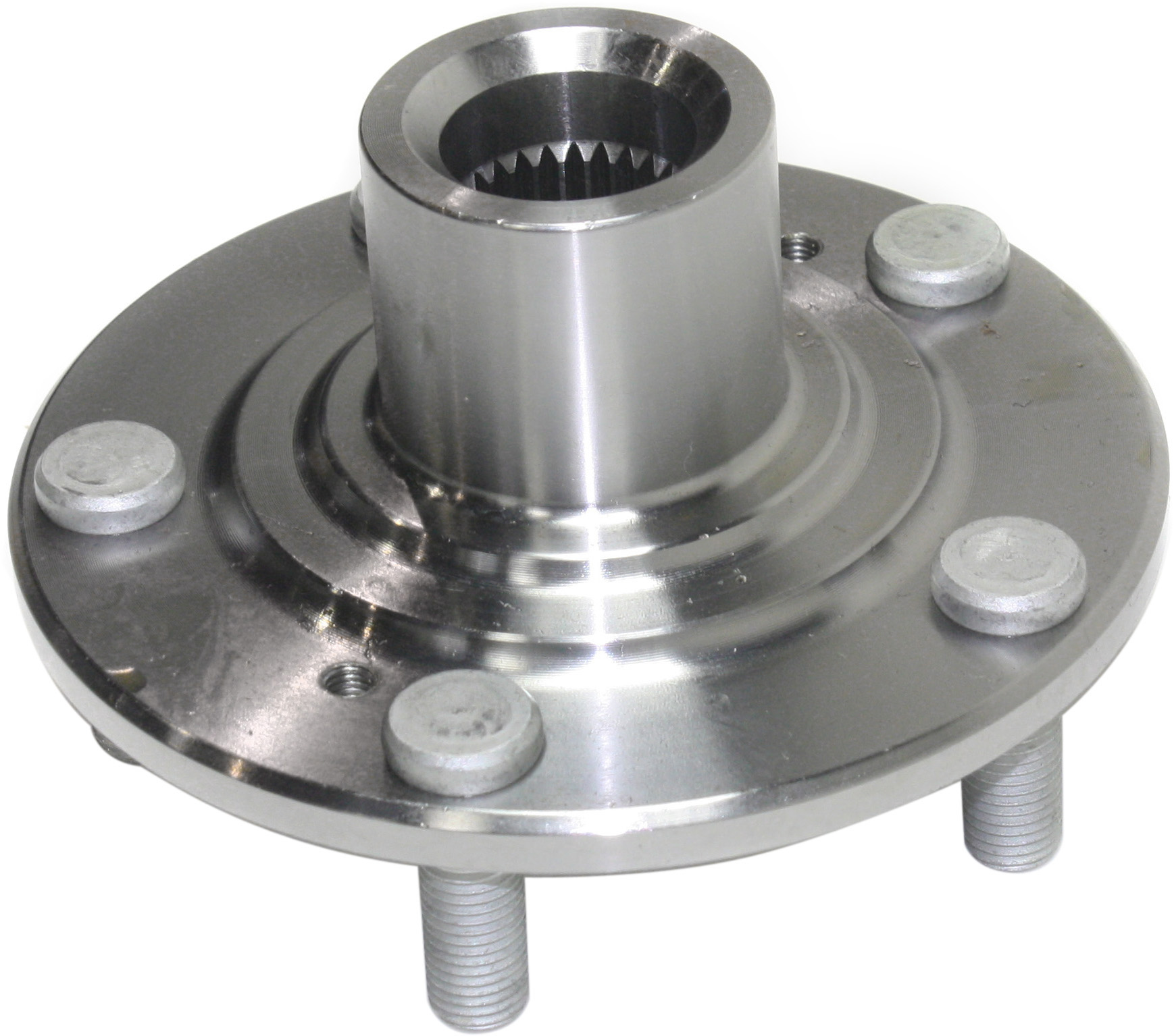 Front, Driver and Passenger Side Wheel Hub, 5 Lugs, Without Bearing - Image 3