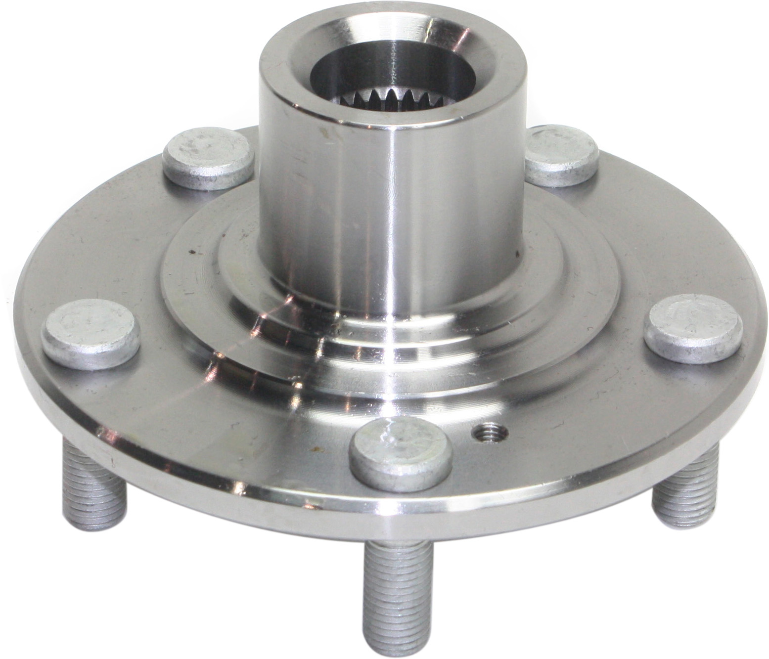 Front, Driver and Passenger Side Wheel Hub, 5 Lugs, Without Bearing - Image 4