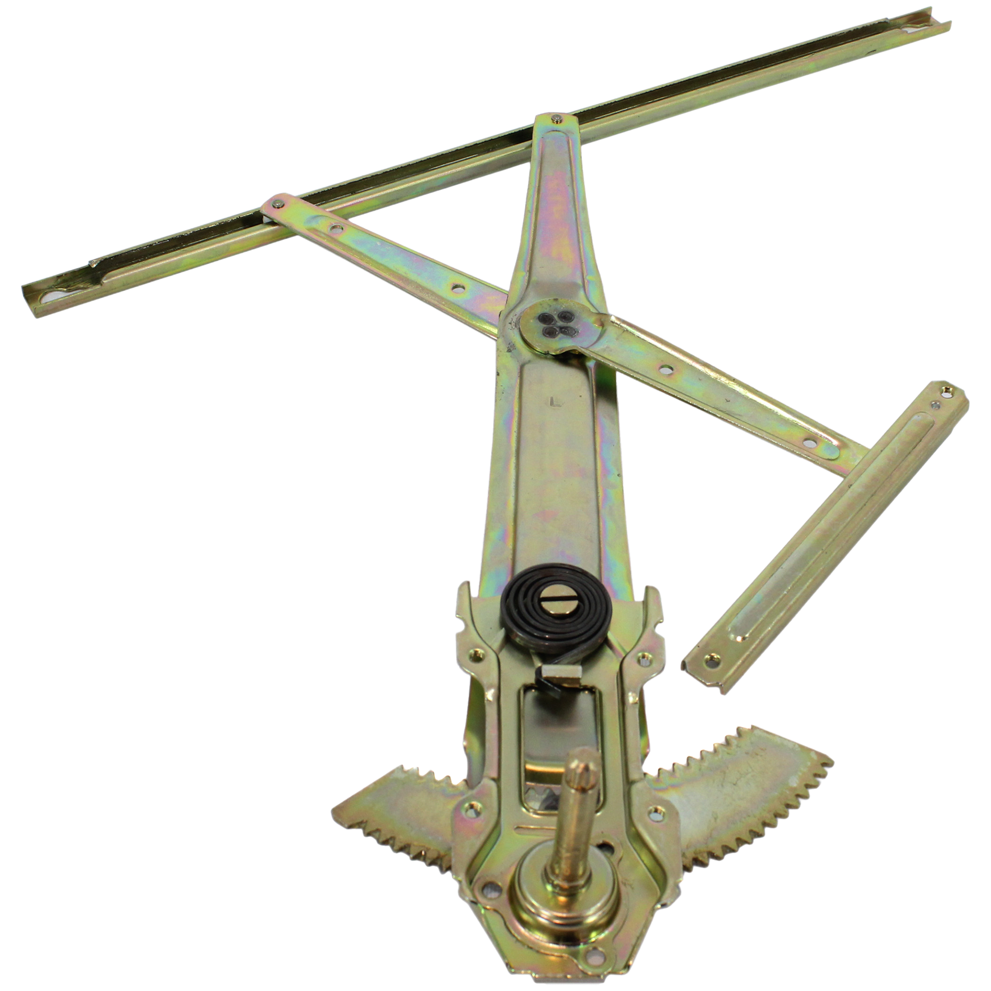 Front, Driver and Passenger Side Window Regulators Manual, Hand-Crank Type, 2-Door, Coupe - Image 4