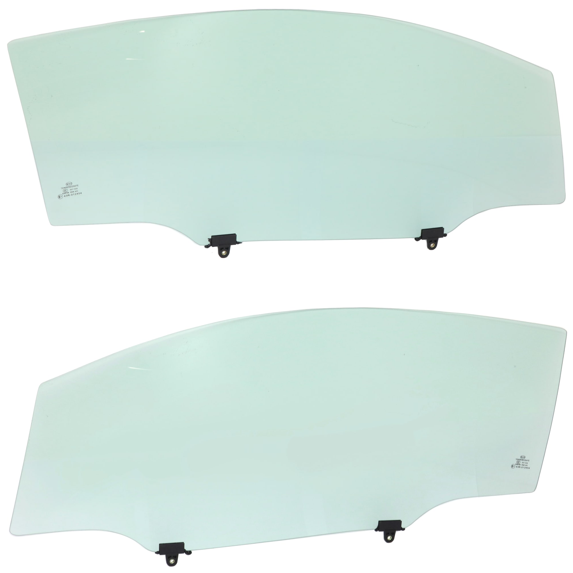 Coupe Front, Driver and Passenger Side Door Glass, Green Tint, FD25105 GTYN, FD25106 GTYN - Image 2