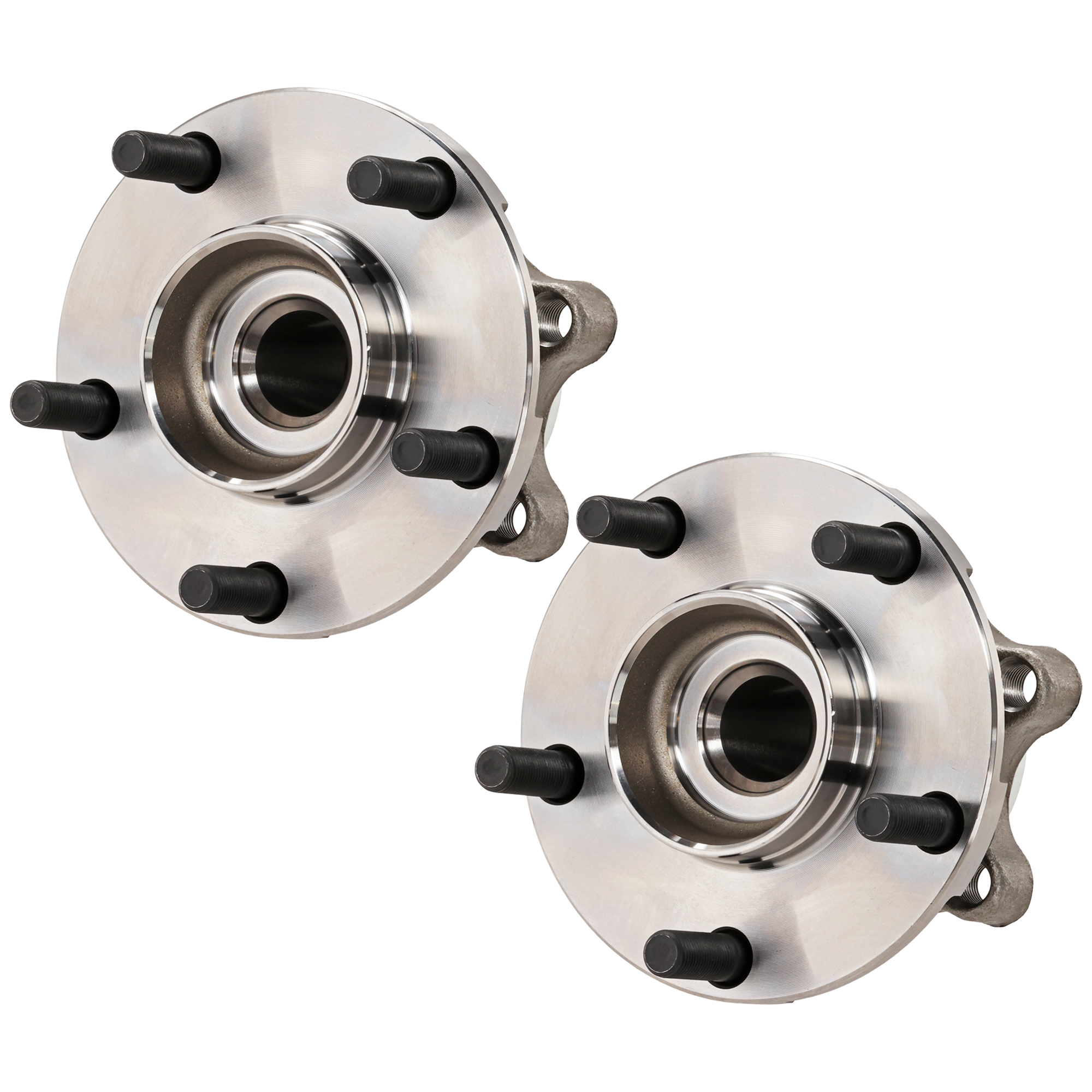 2-Wheel Set Front, Driver and Passenger Side Wheel Hubs, with Bearing, 5 x 4.5 In. Bolt Pattern, RWD - Image 2