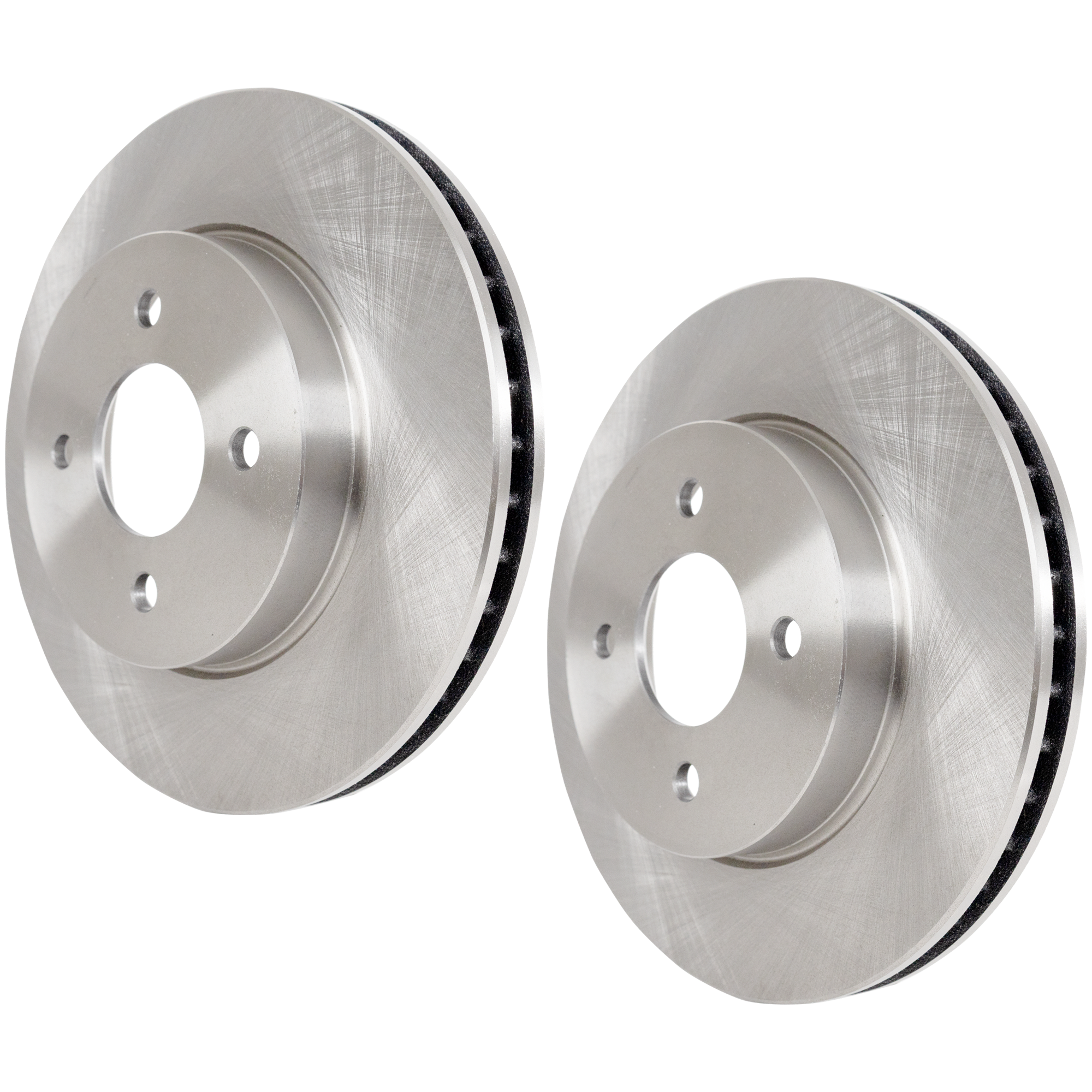 Front Brake Disc, Natural Finish, Plain Surface, Vented, 4 Lugs, 260 mm, 1.6L, 4Cyl - Image 2