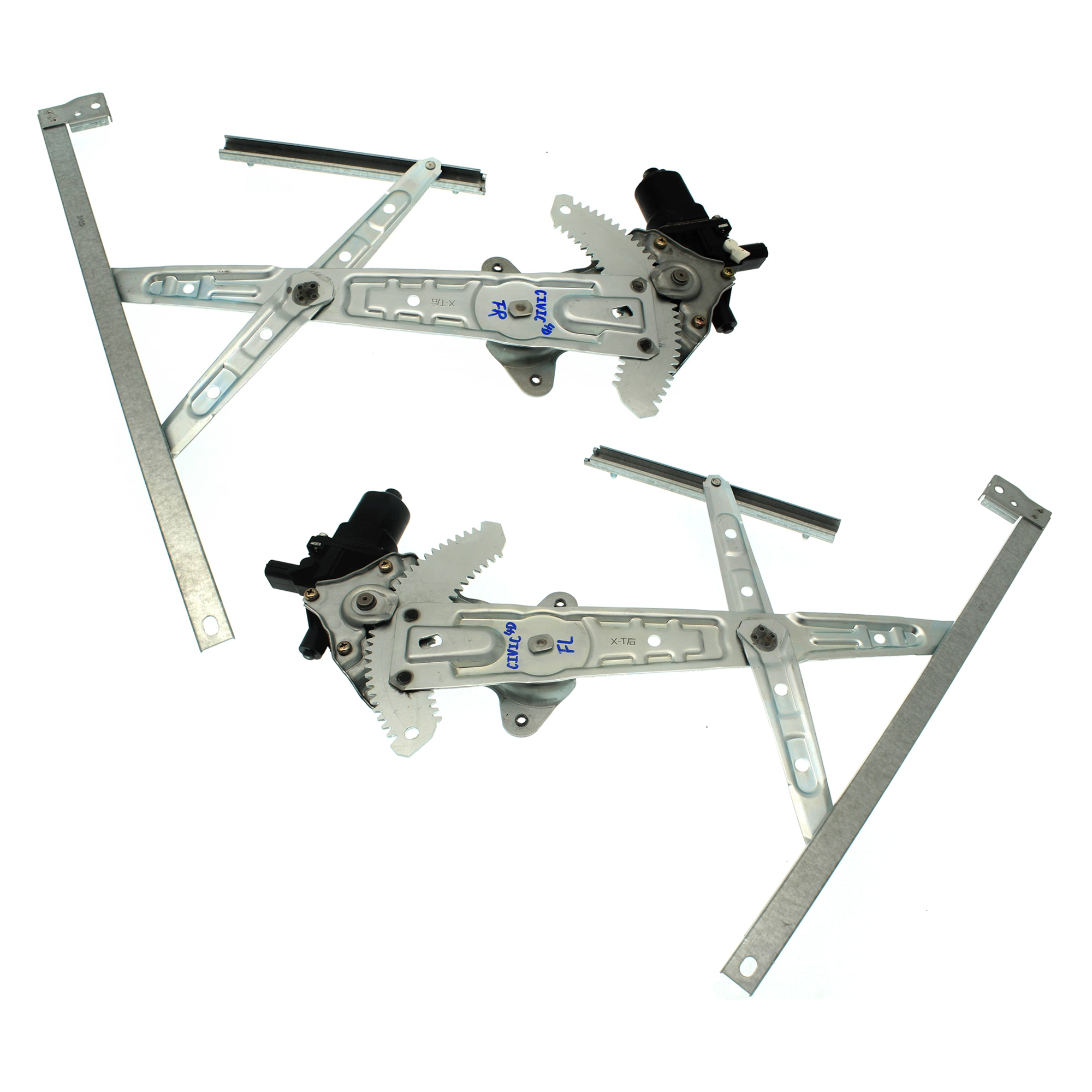 Sedan Front, Driver and Passenger Side Power Window Regulator, With Motor - Image 2