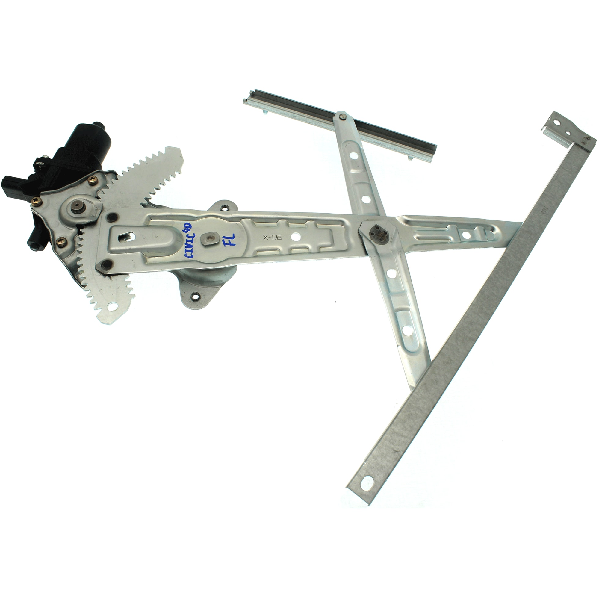 Sedan Front, Driver and Passenger Side Power Window Regulator, With Motor - Image 4
