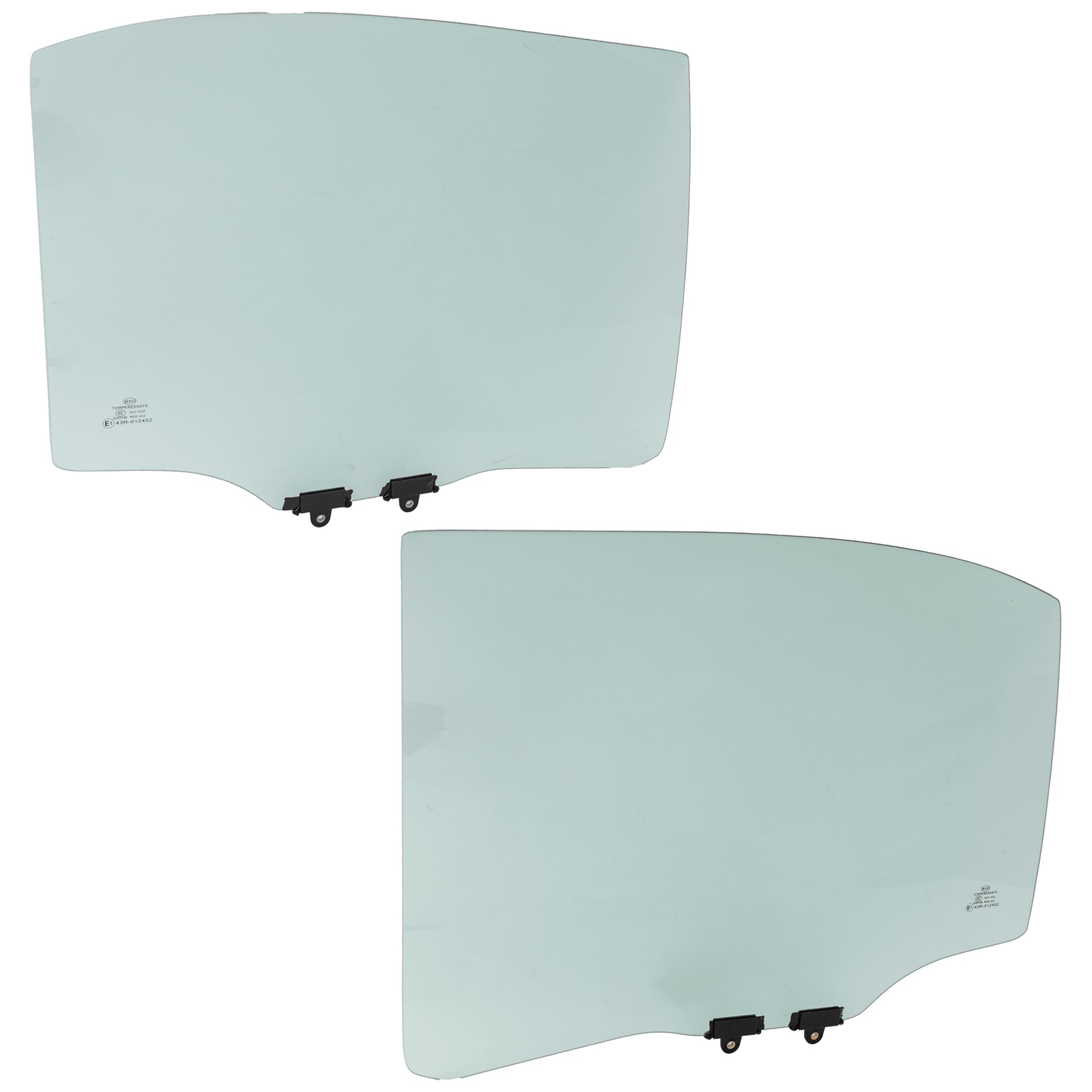 Rear, Driver and Passenger Side Door Glasses, Green Tint, 4-Door, Sedan, Canada/Japan/USA Built Vehicle