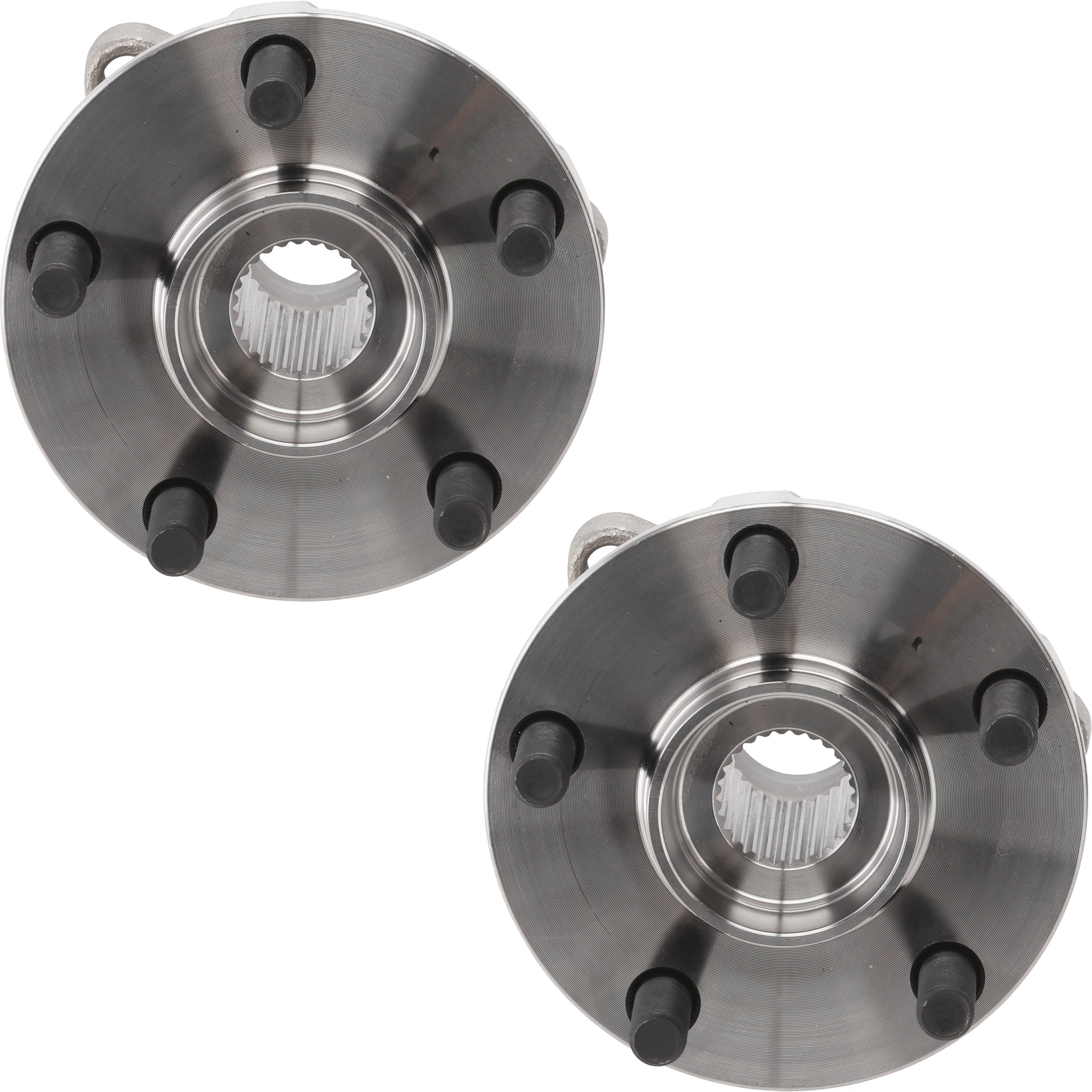 Rear, Driver and Passenger Side Wheel Hub, 5 Lugs, With Bearing, AWD